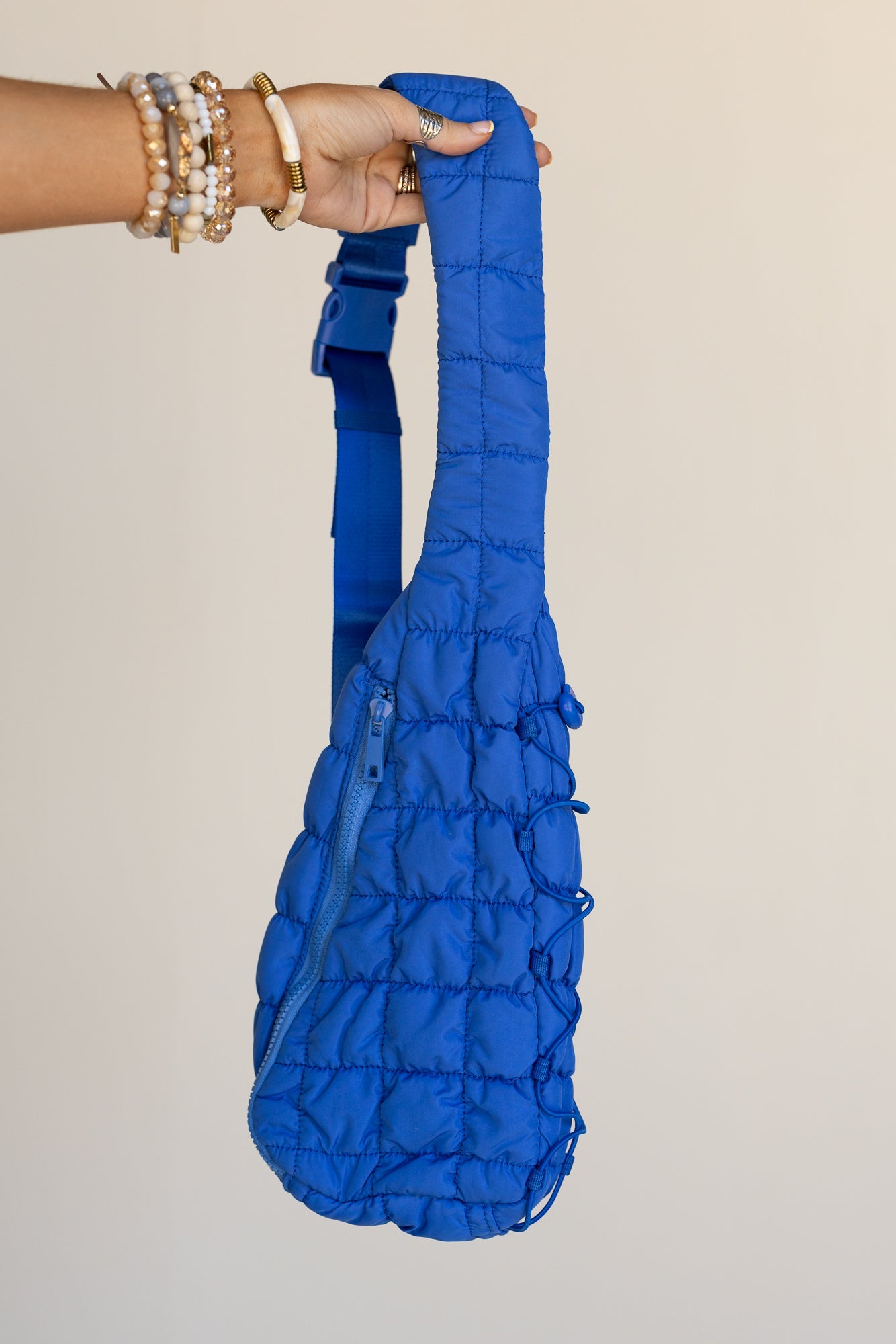 Cloud Dreamer Quilted Sling Bag - Blue