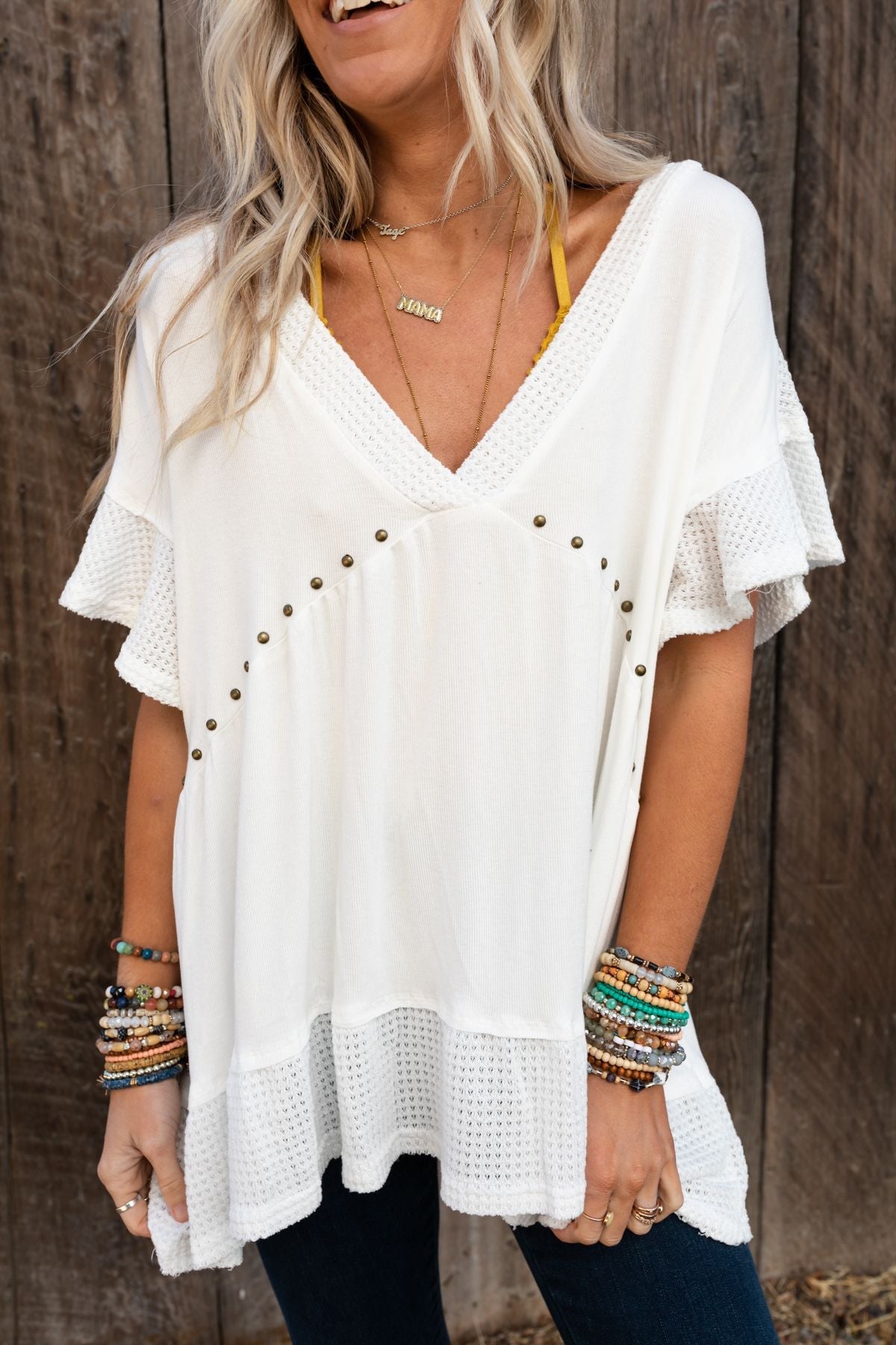 More Than Meets The Eye Tunic Top - Ivory