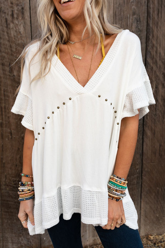 More Than Meets The Eye Tunic Top - Ivory