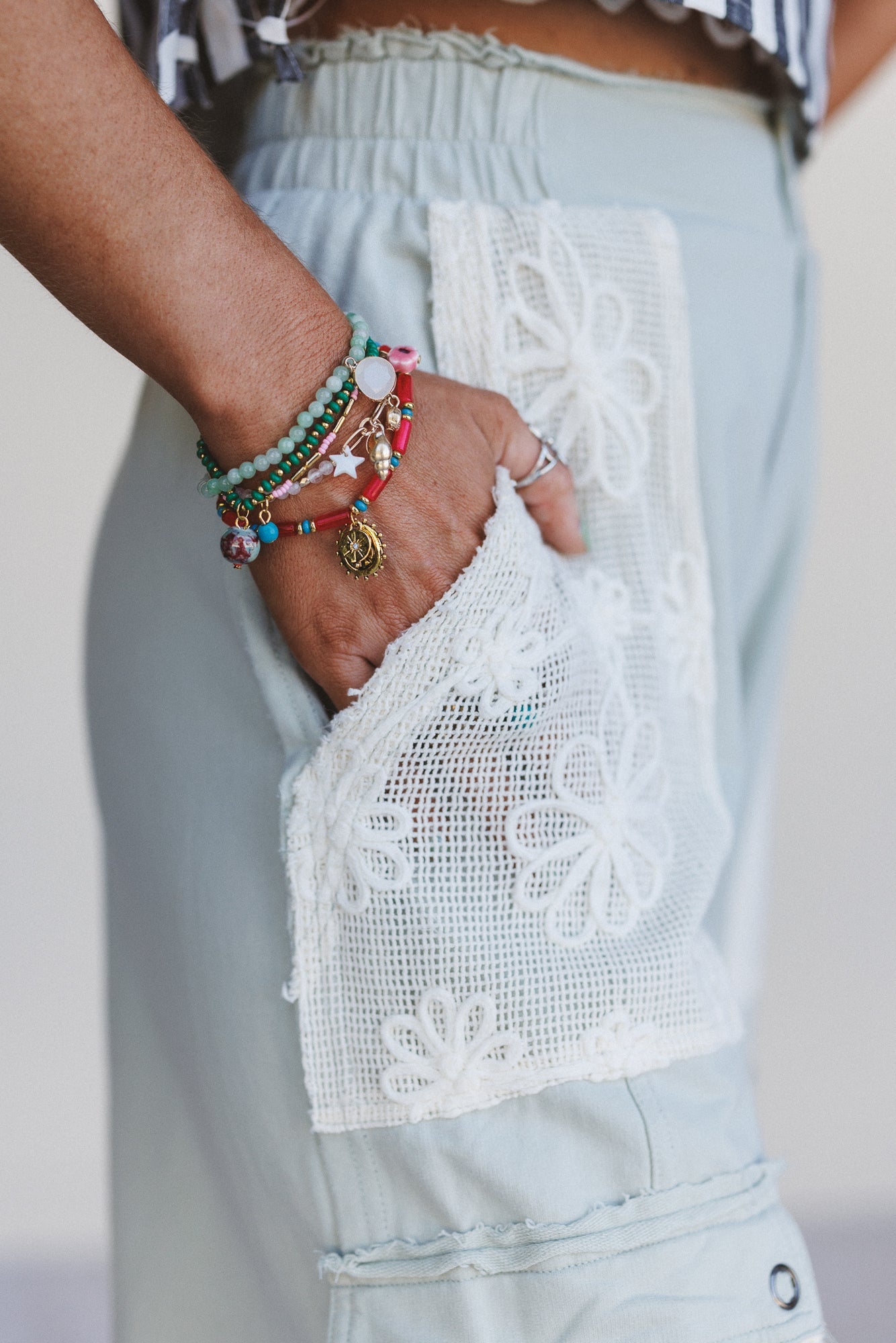 Earth Charm Bracelet Set - Multi