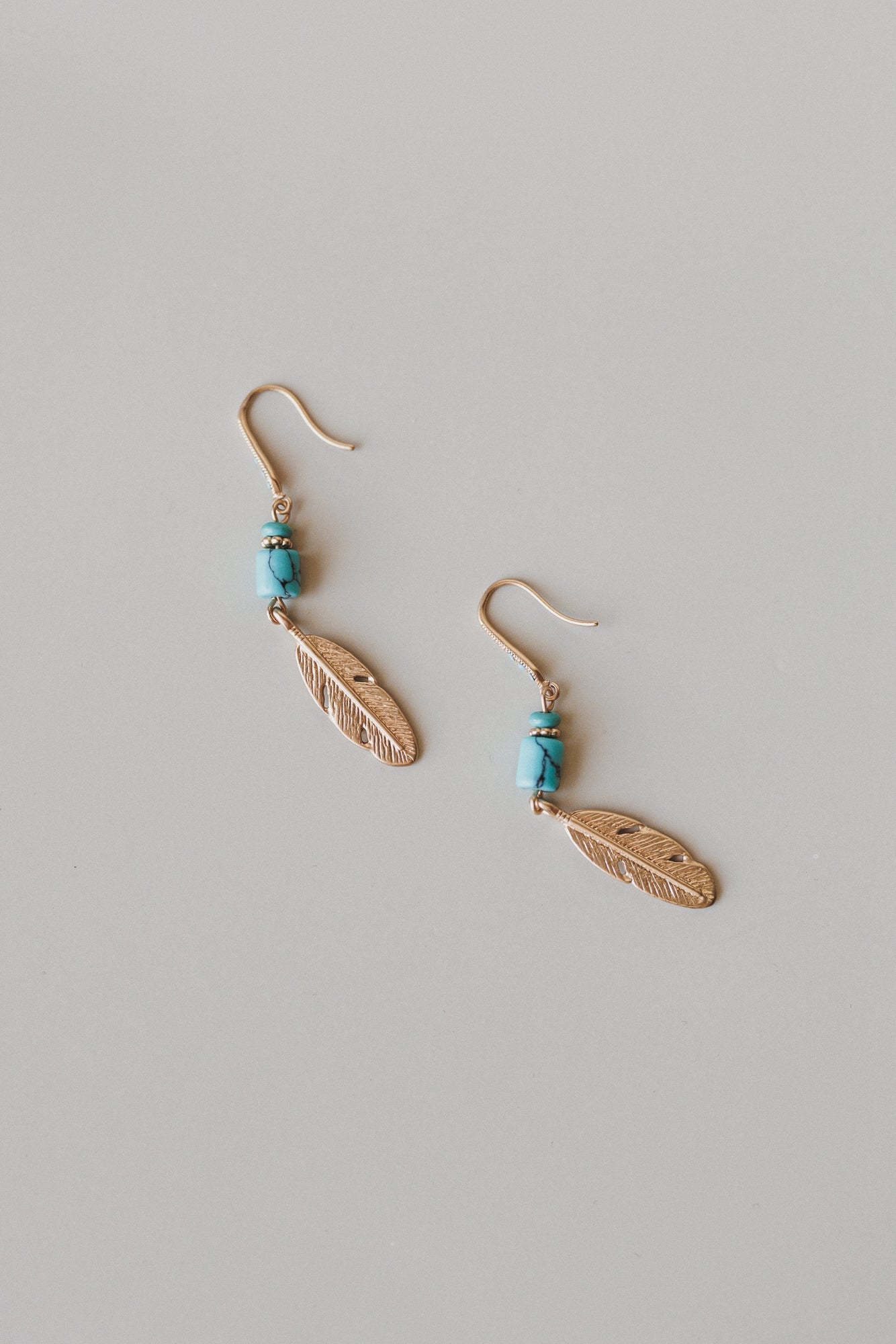 Wild Plume Earrings - Turquoise