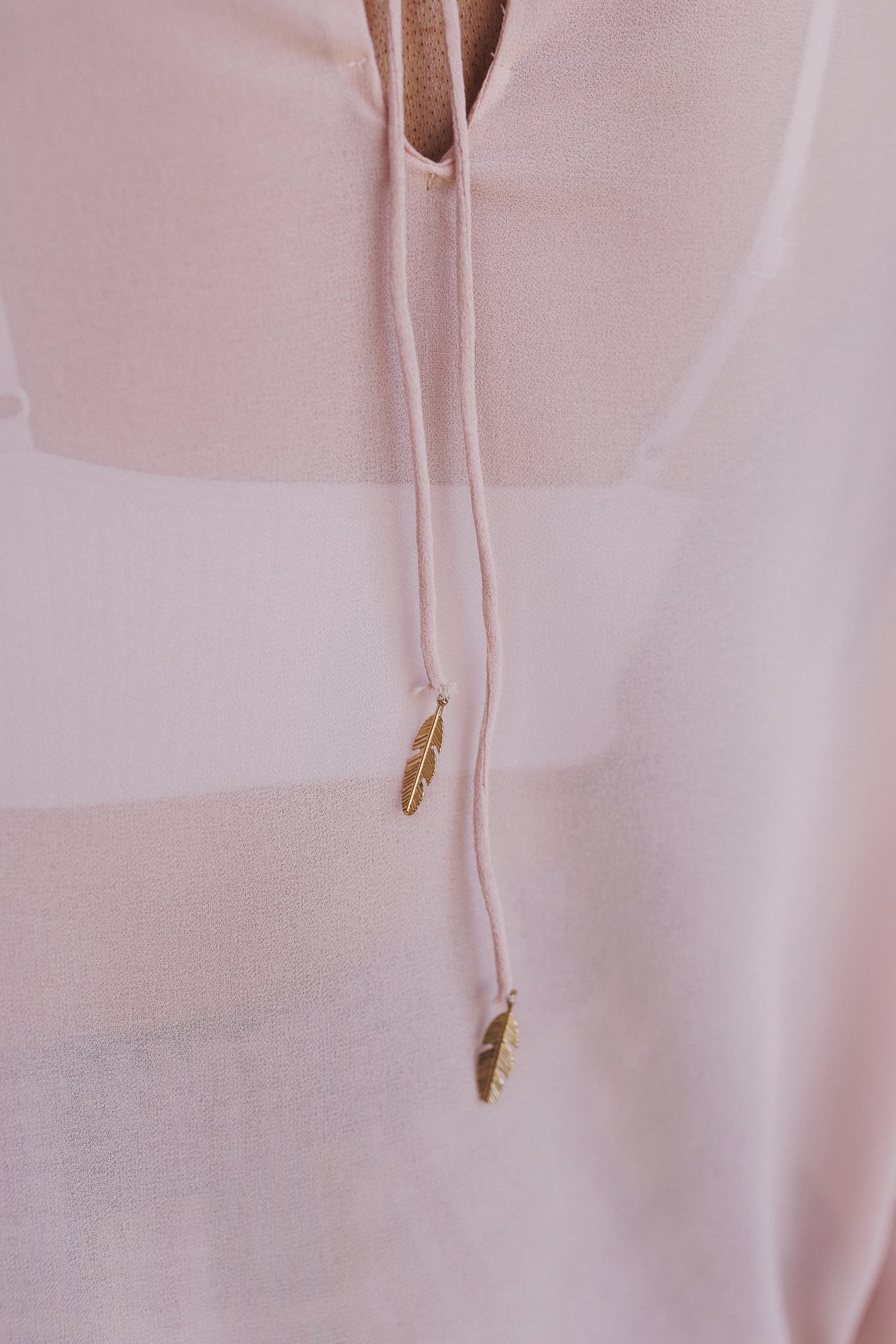Poets Kiss Ruffled Blouse - Blush