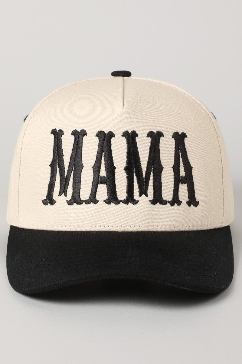 Mama Baseball Hat - Black