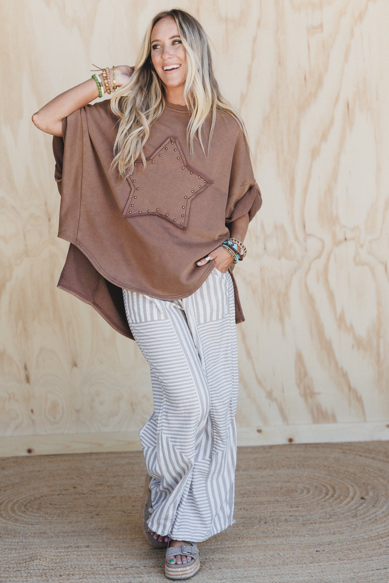 Rustic Rodeo Top - Brown
