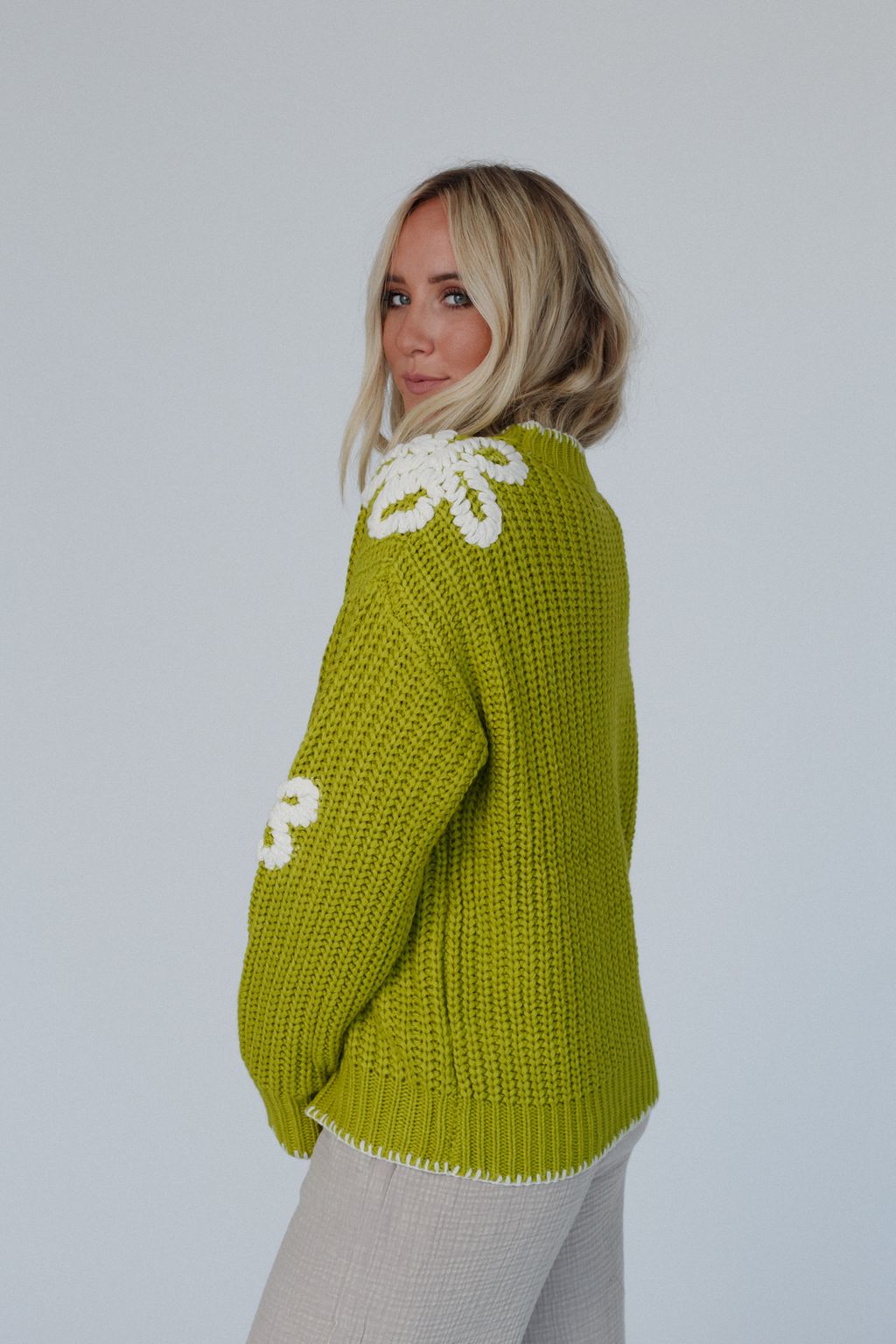 Daisy Belle Sweater - Green