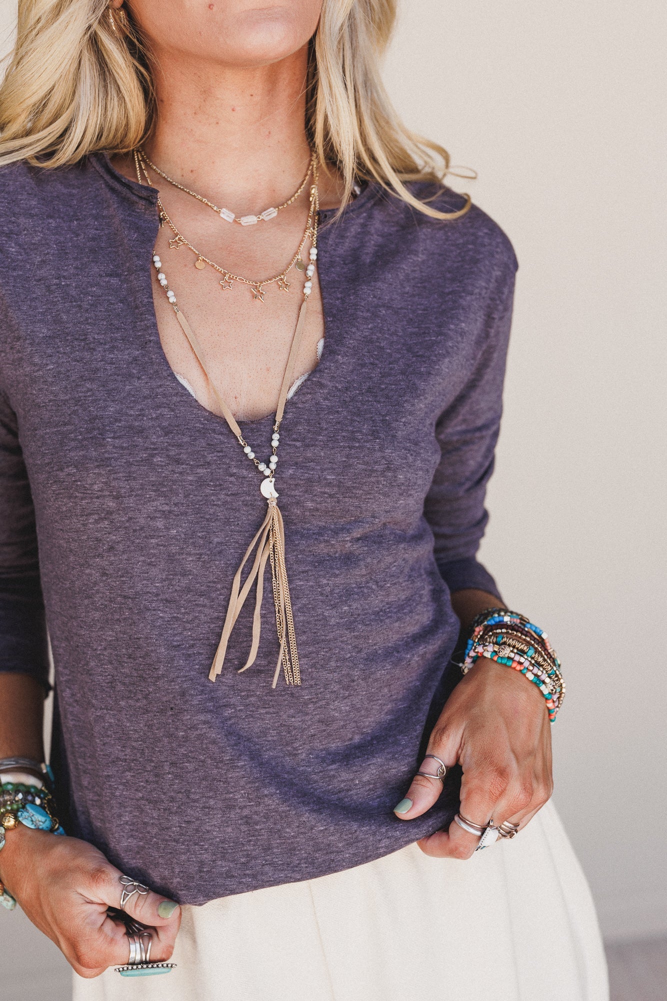 The Nest Love Bound Top - Charcoal