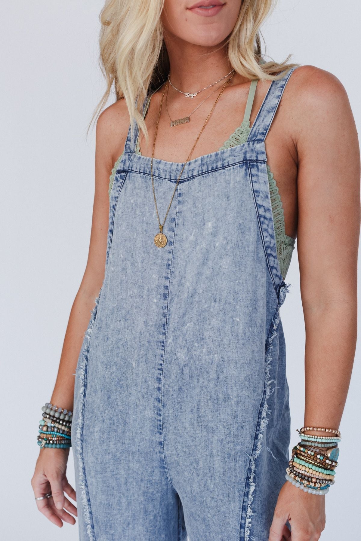 Harley Washed Jumpsuit - Denim