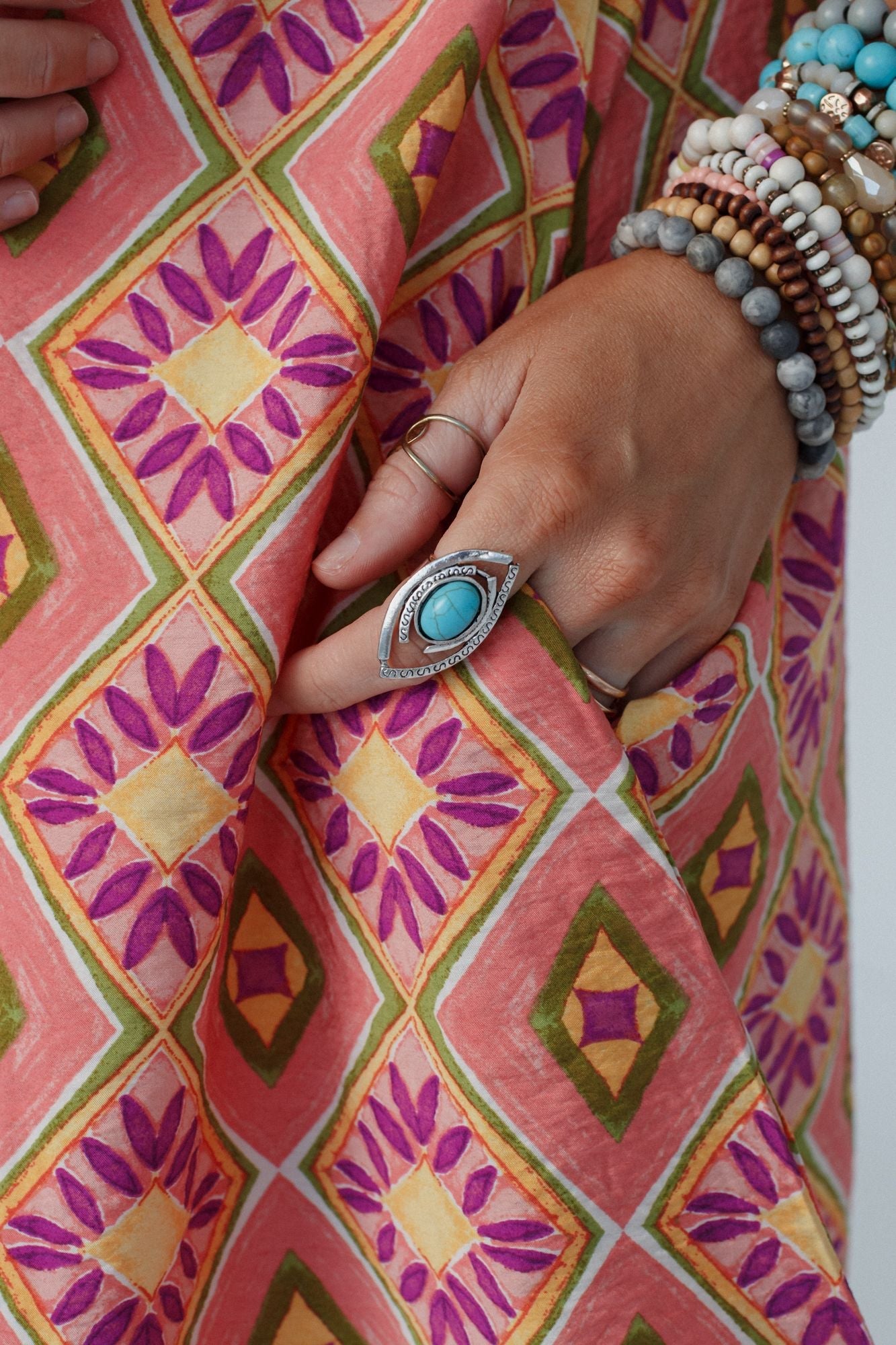 Southwest Sun Ring - Turquoise