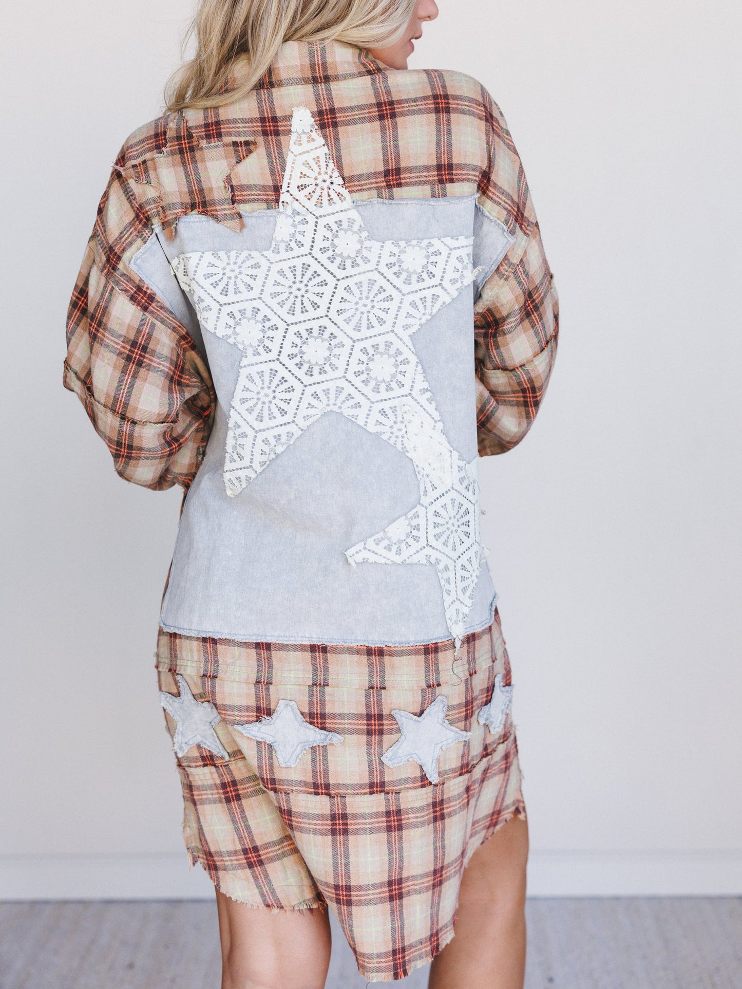 Southern Twilight Button Down Dress - Orange
