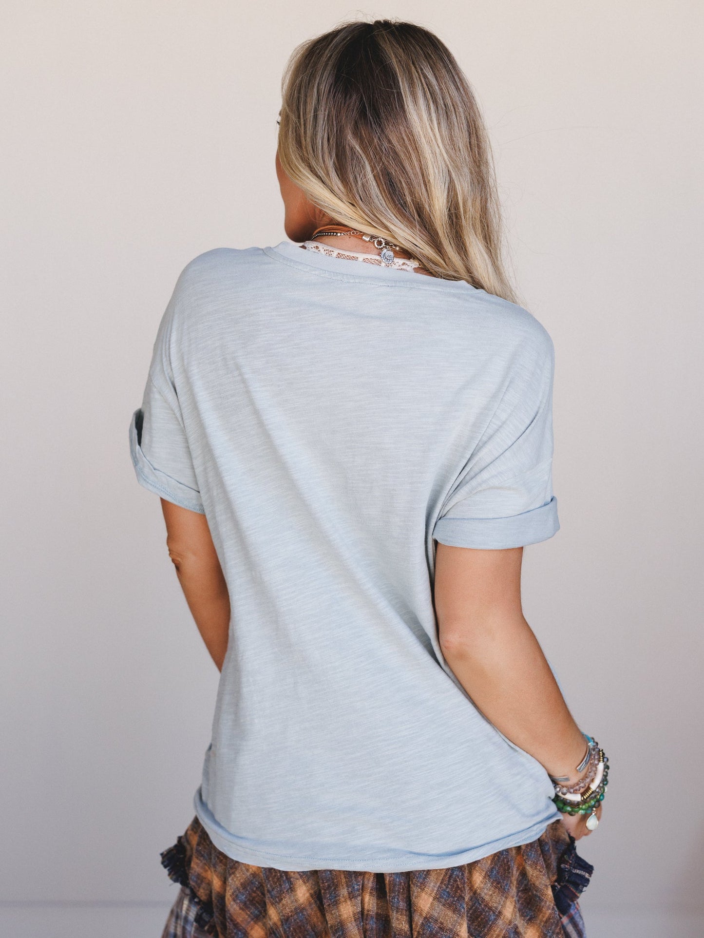 Butterflies Forever Graphic Tee - Blue