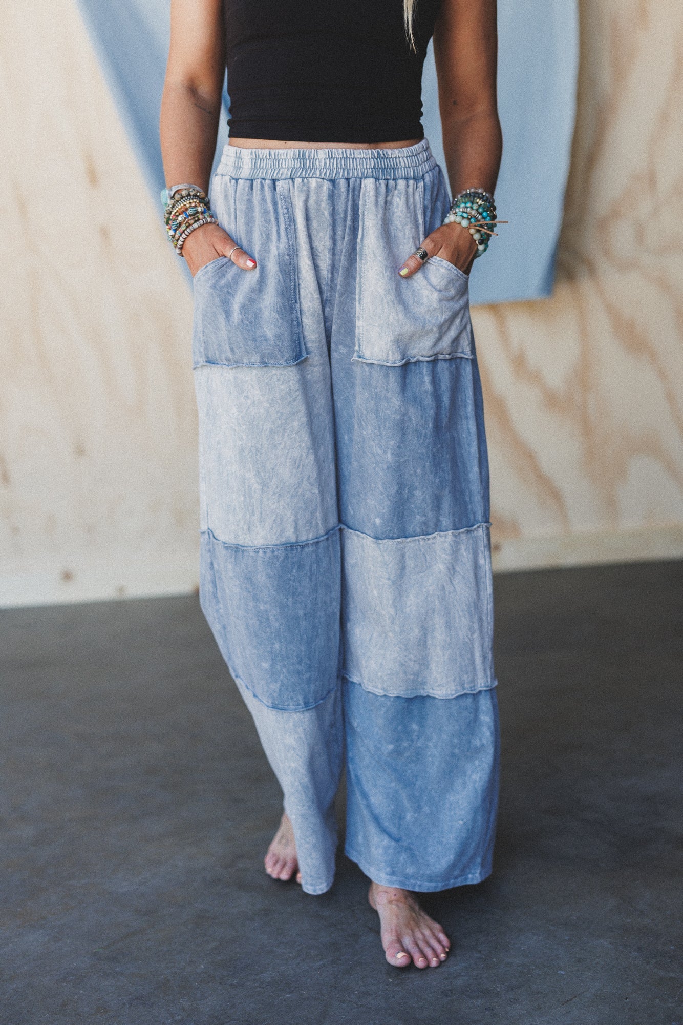 Go Your Way Wide Leg Pants - Grey