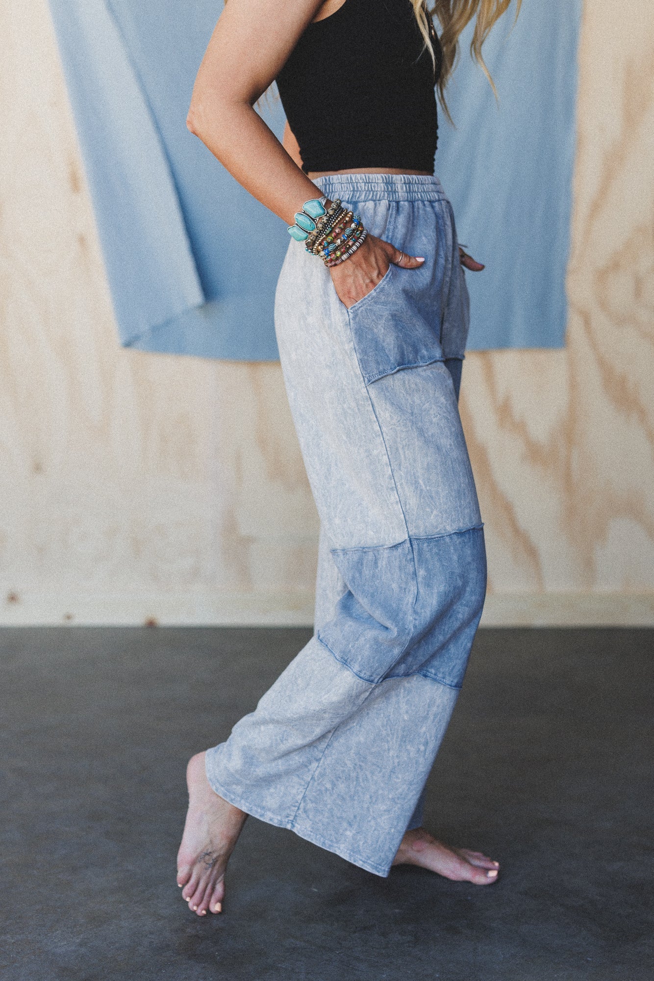 Go Your Way Wide Leg Pants - Grey