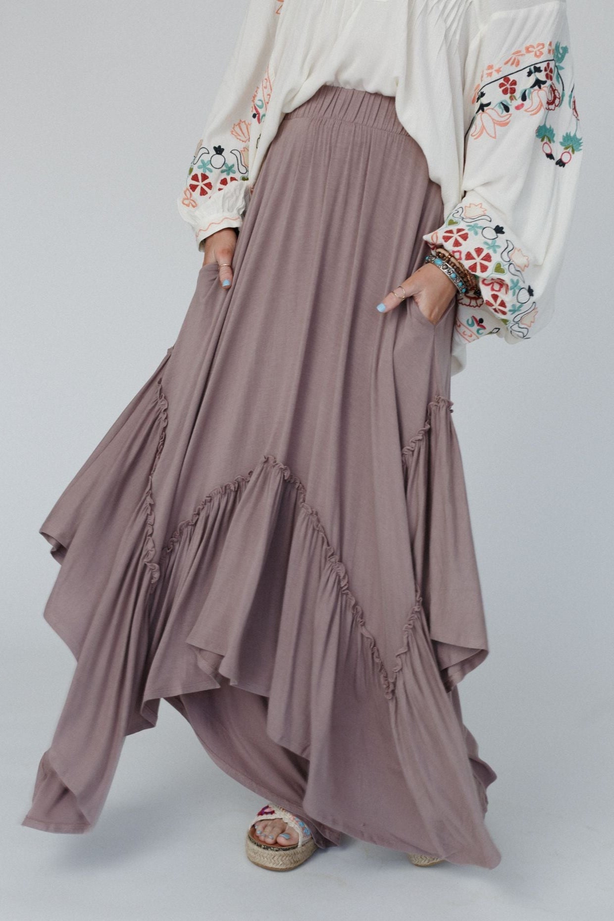The Nest Forever Beauty Maxi Skirt - Mushroom