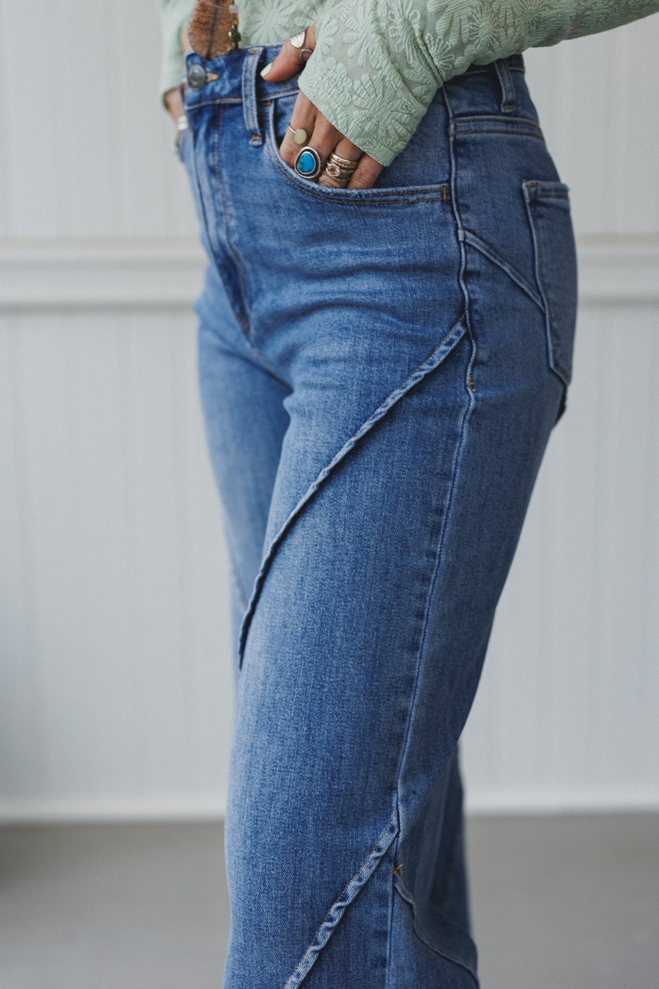 Laguna Wide Leg Jeans - Denim