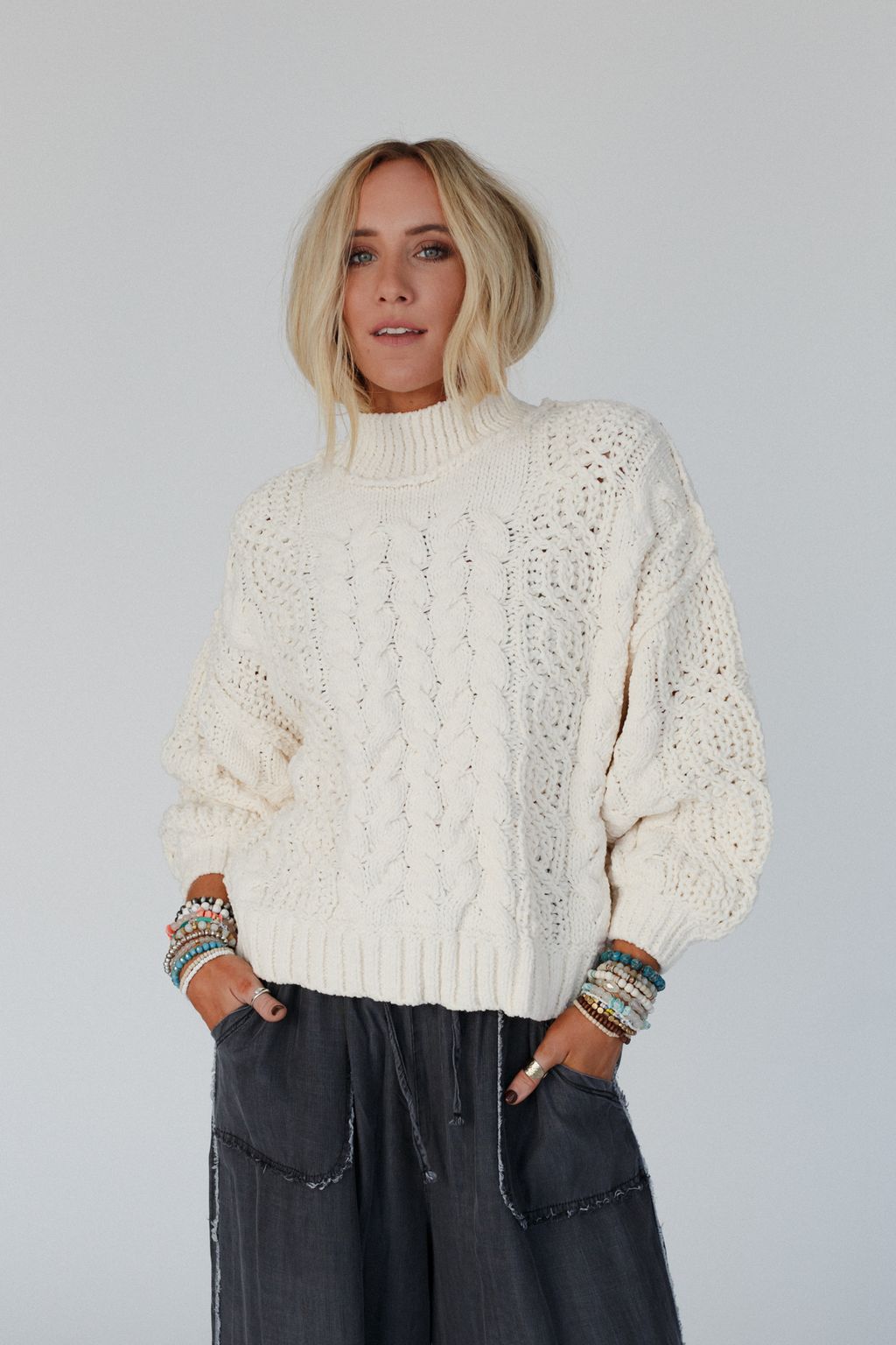 Orchard Charm Sweater - Cream
