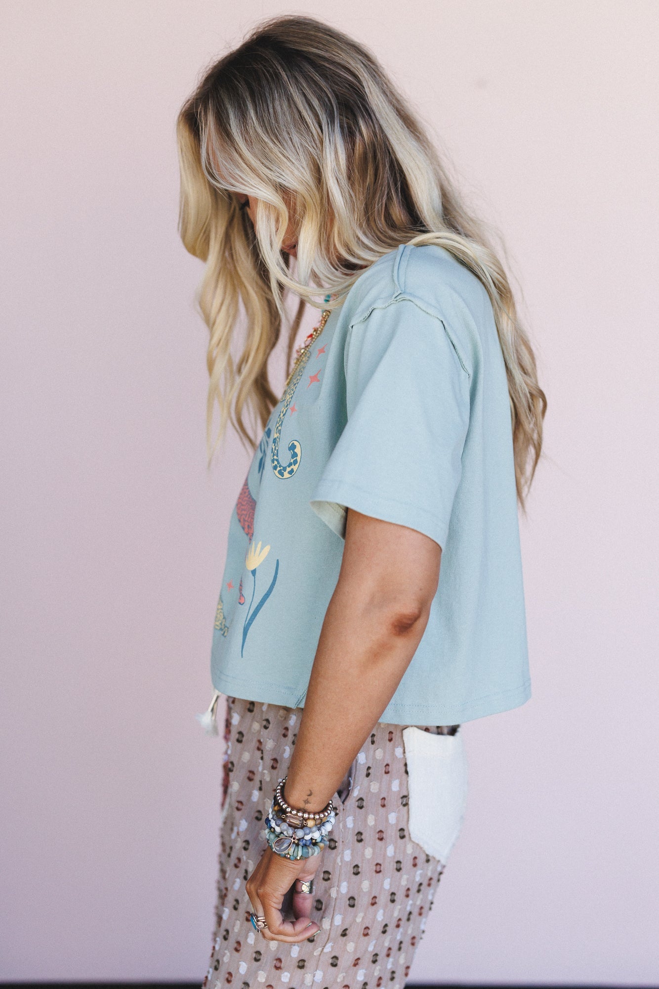 Moonlit Prowl Tee - Sage