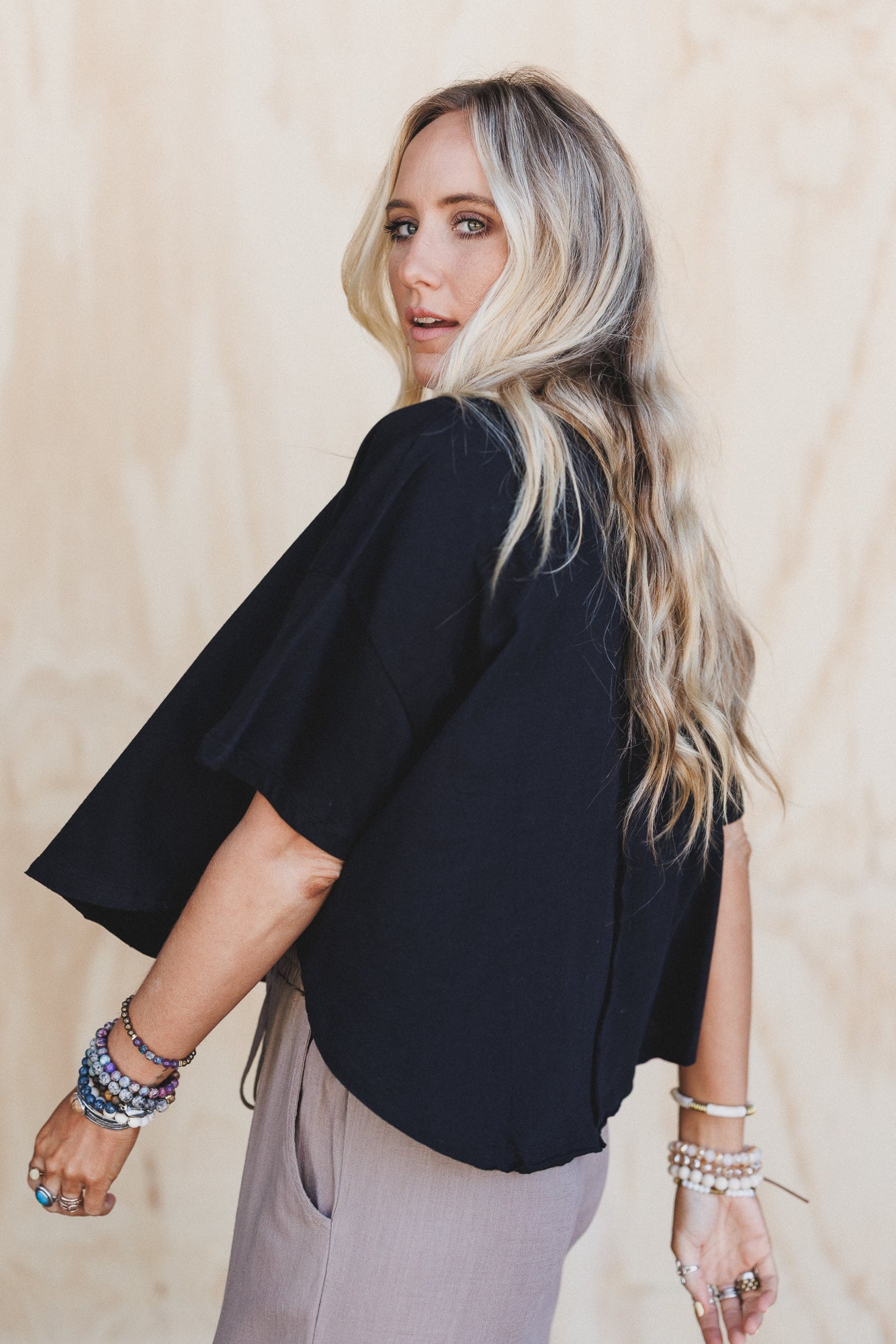 Soft Edge Top - Black