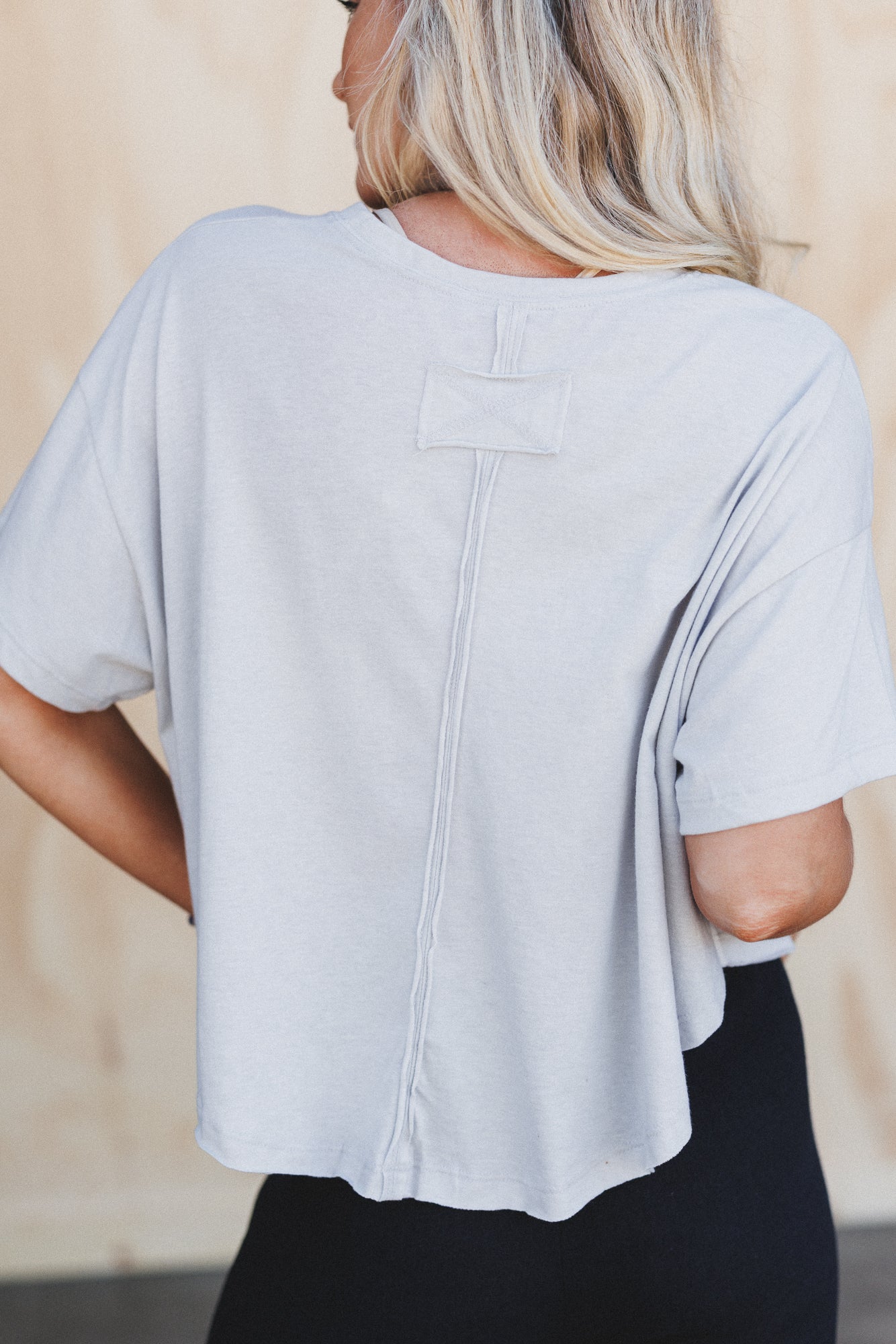 Soft Edge Top - Heather Grey