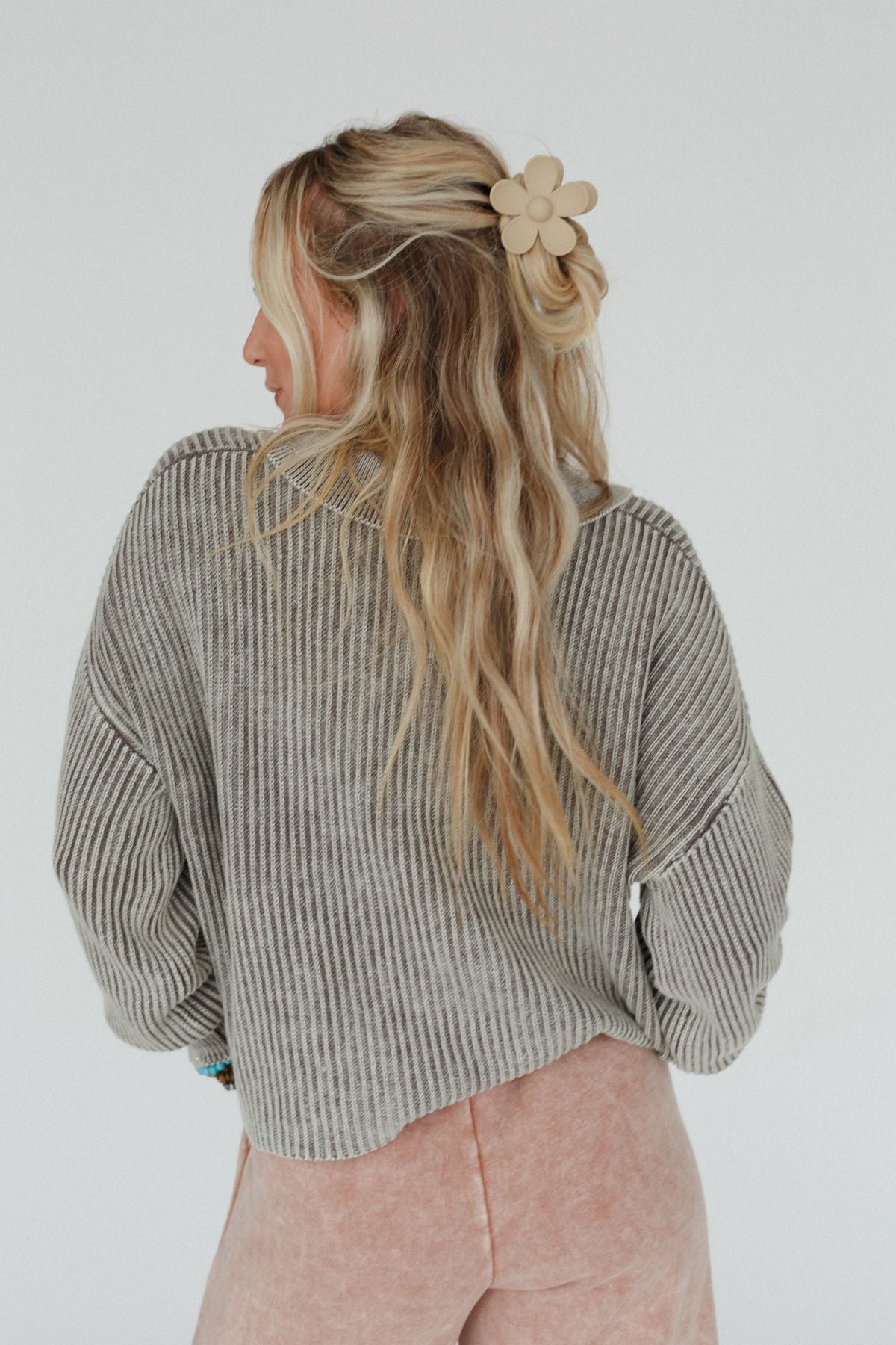 Boheme Button Up Sweater - Mocha