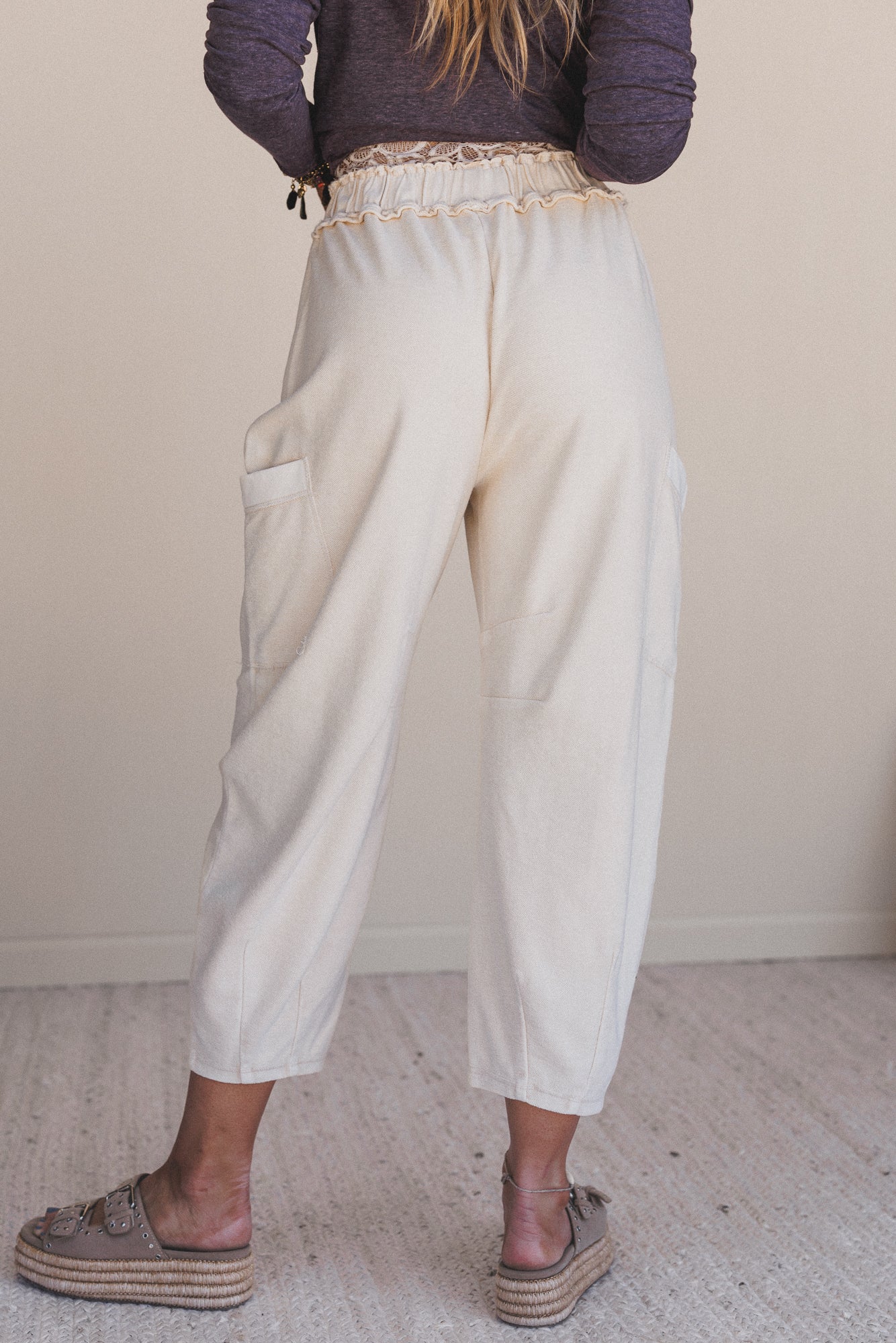 Nomad Flow Terry Knit Pants - Khaki