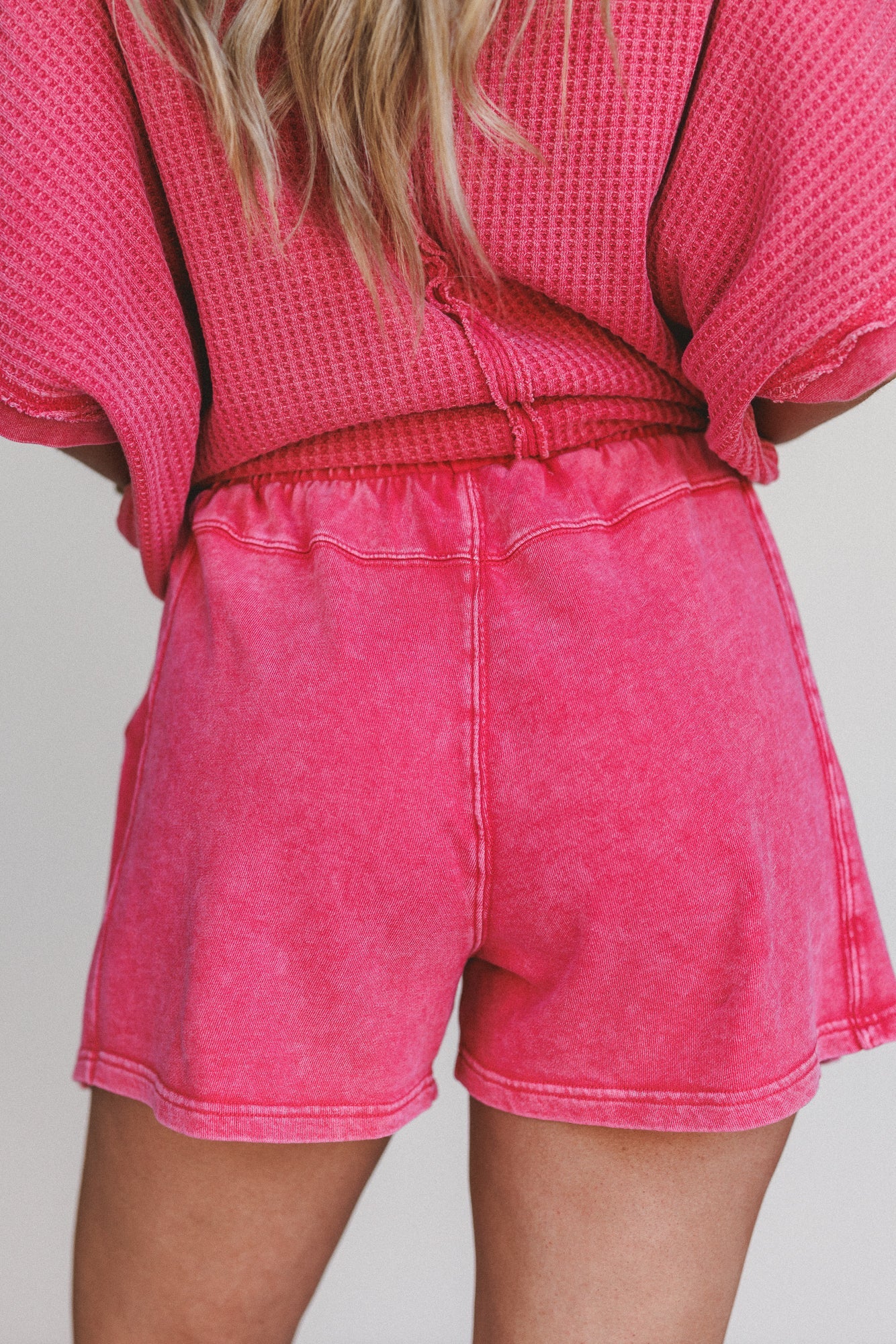 Daisy Days Patchwork Shorts - Red