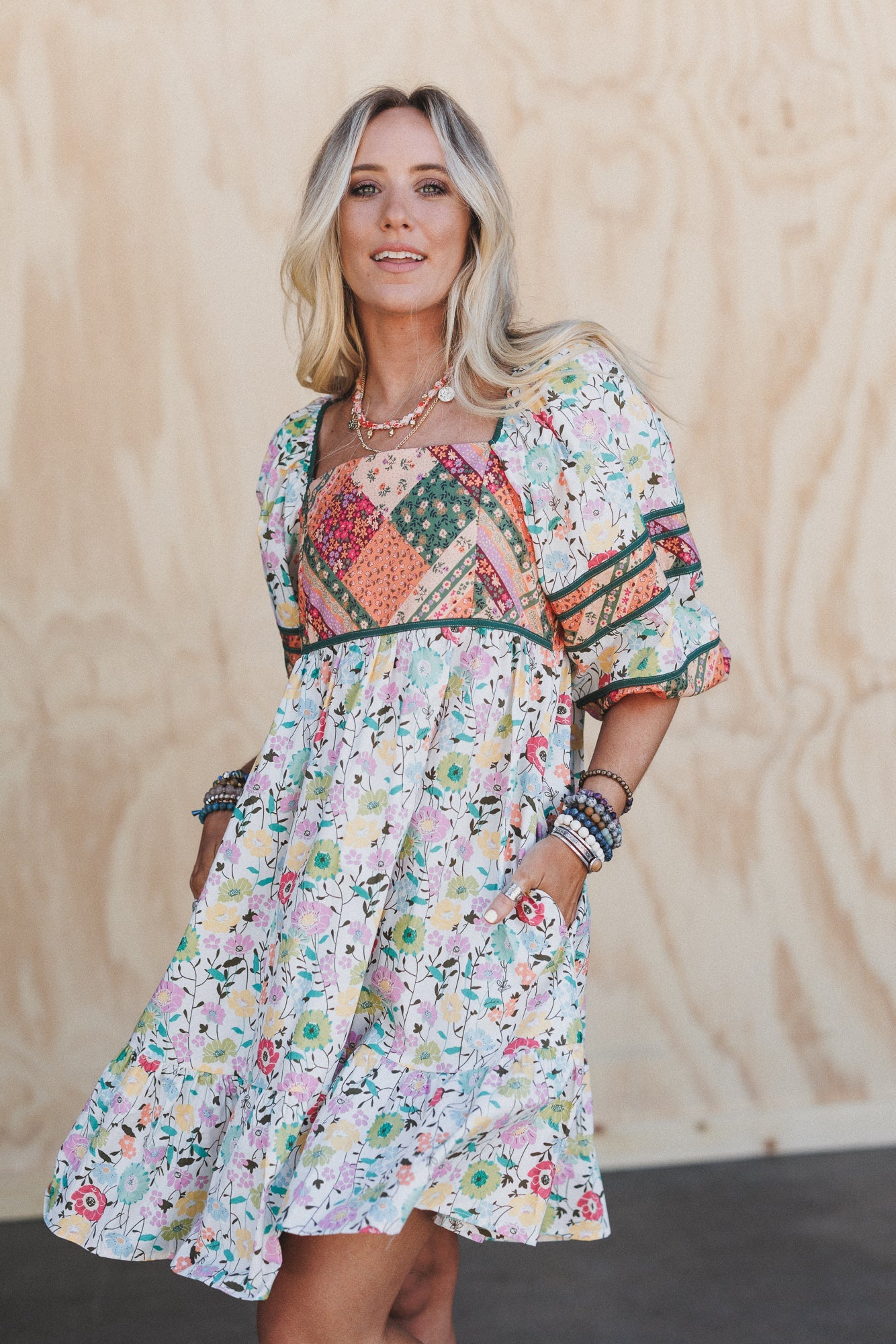 Beyond Boundaries Floral Dress - White
