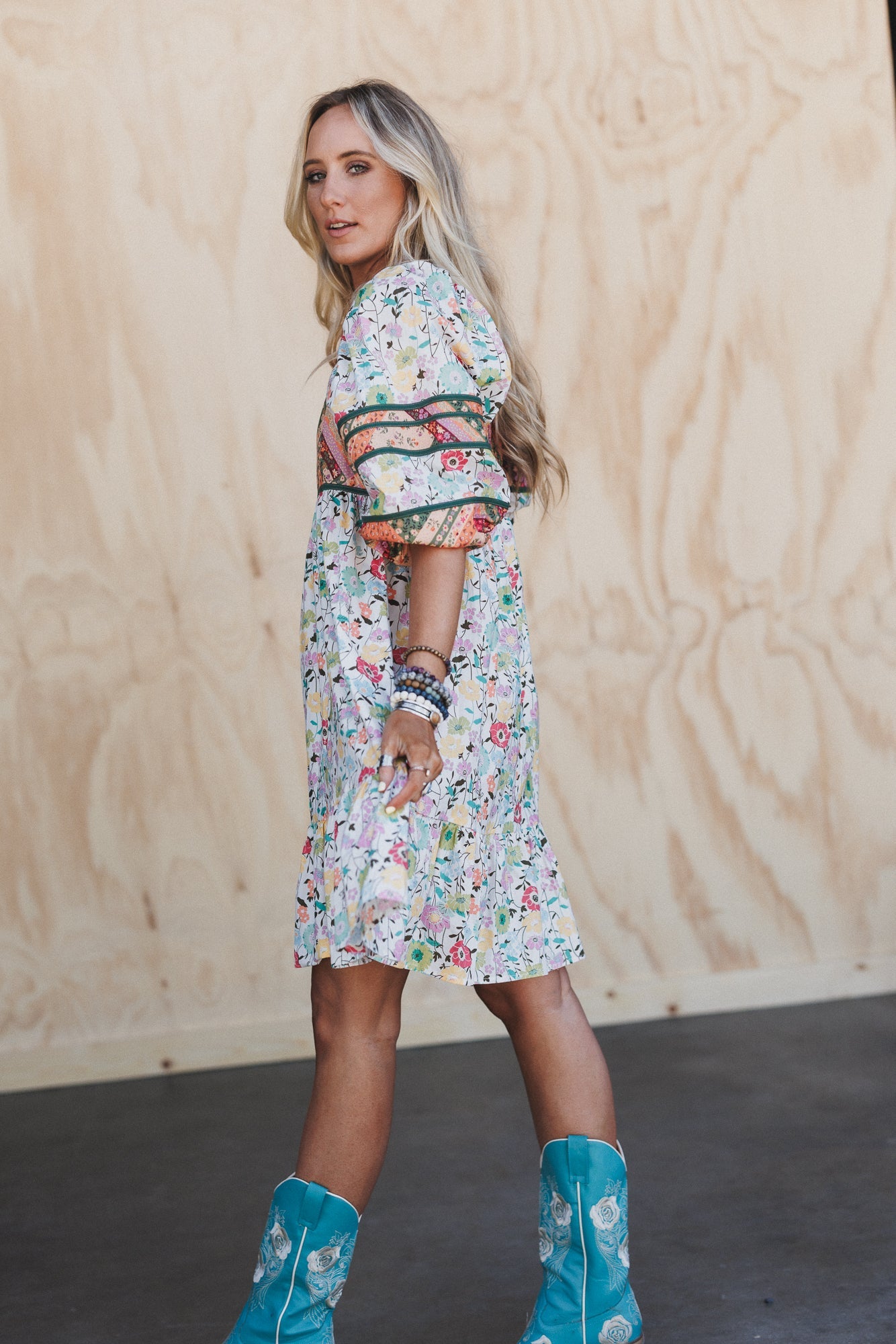 Beyond Boundaries Floral Dress - White