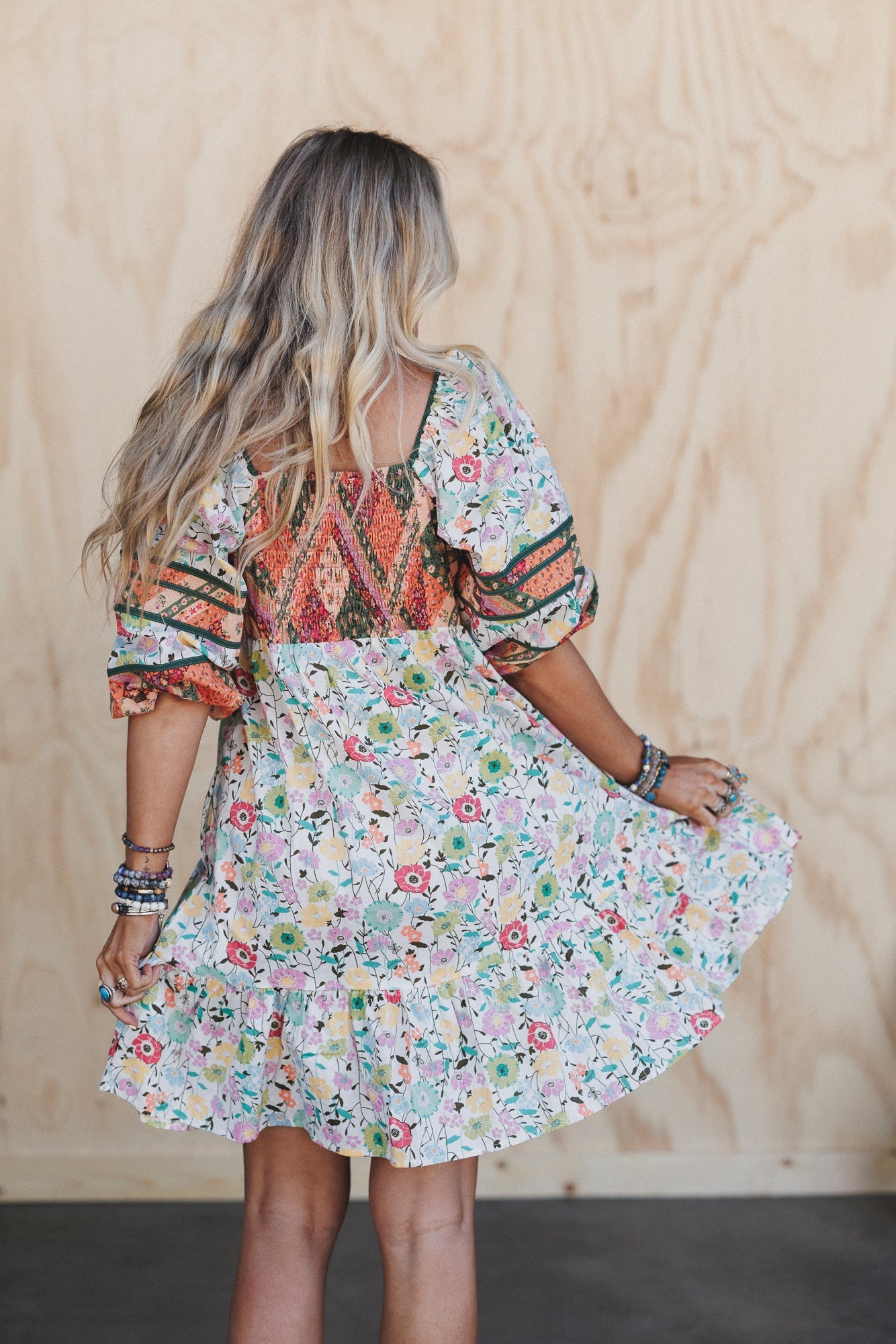 Beyond Boundaries Floral Dress - White