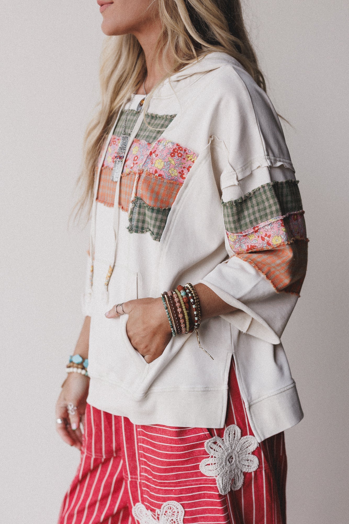 Wanderwest Hoodie Pullover - Beige