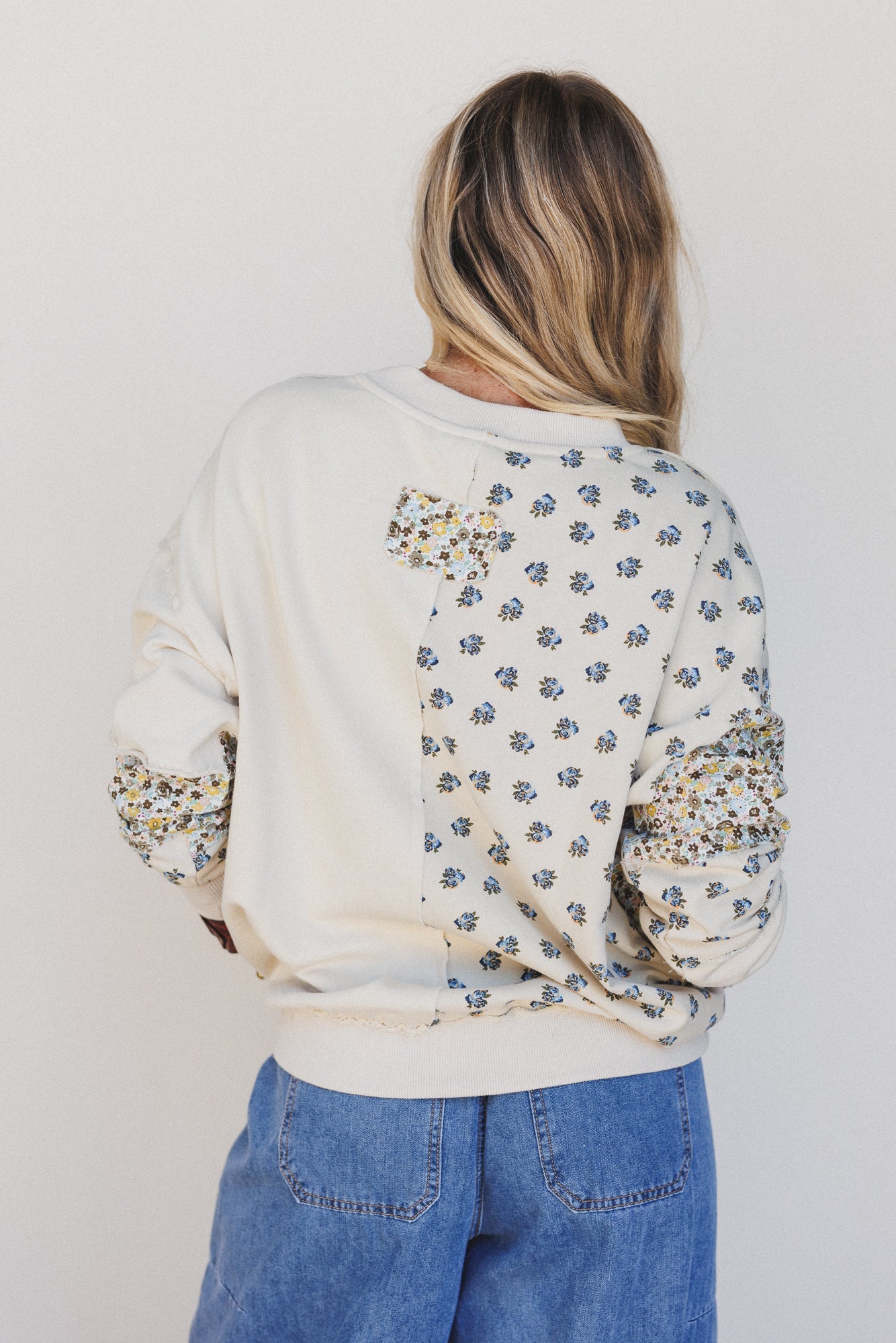 Nomad Bloom Mix Print Top - Beige