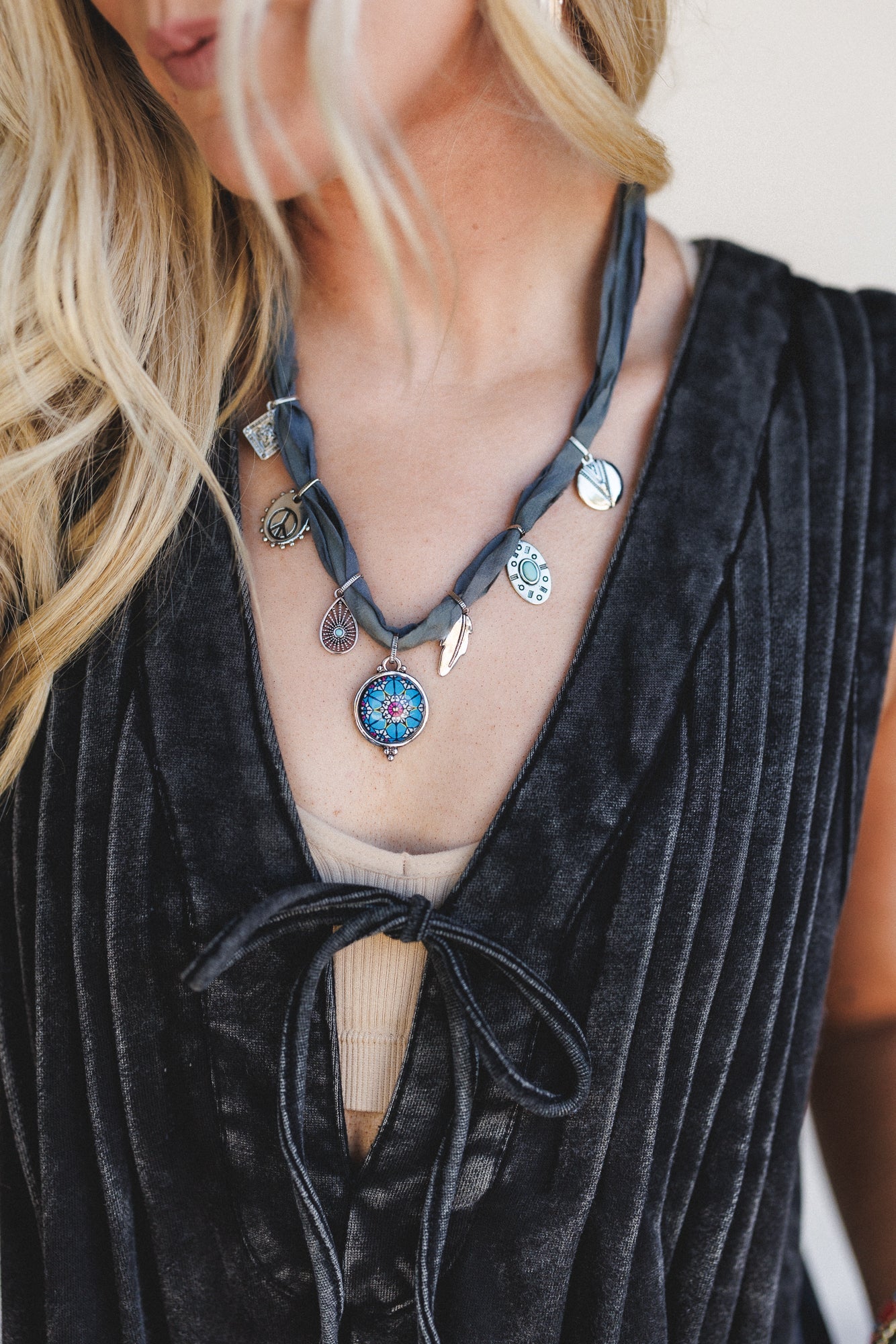 Charm Voyage Necklace - Blue
