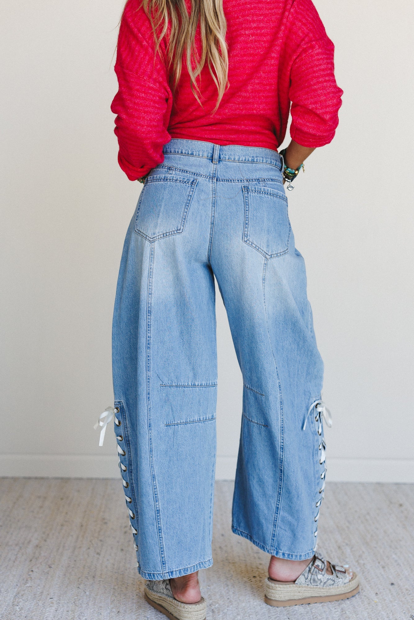 Starlace Wide Leg Jeans - Denim