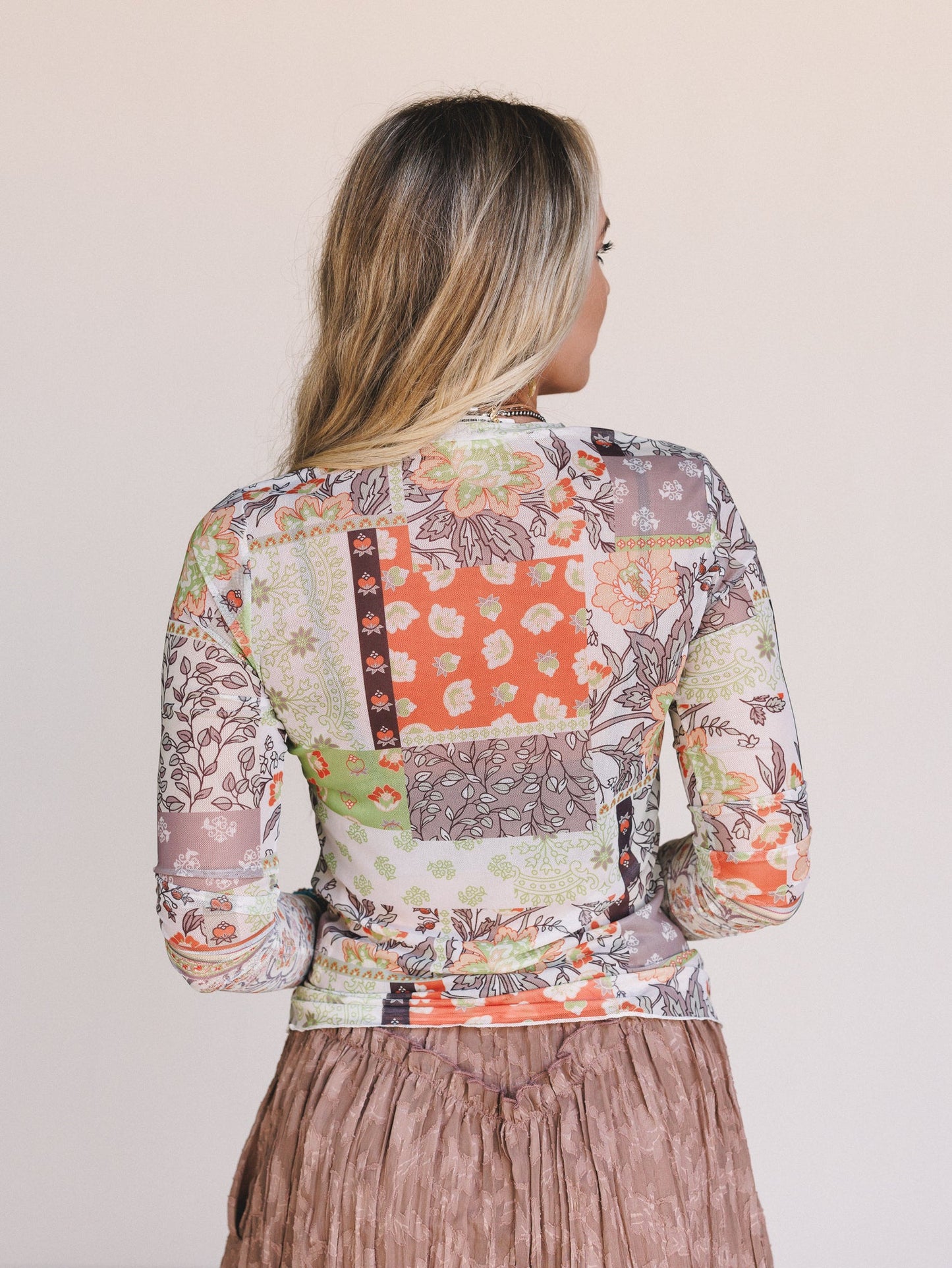 The Nest Perfect Match Layering Top - Patchwork Multi