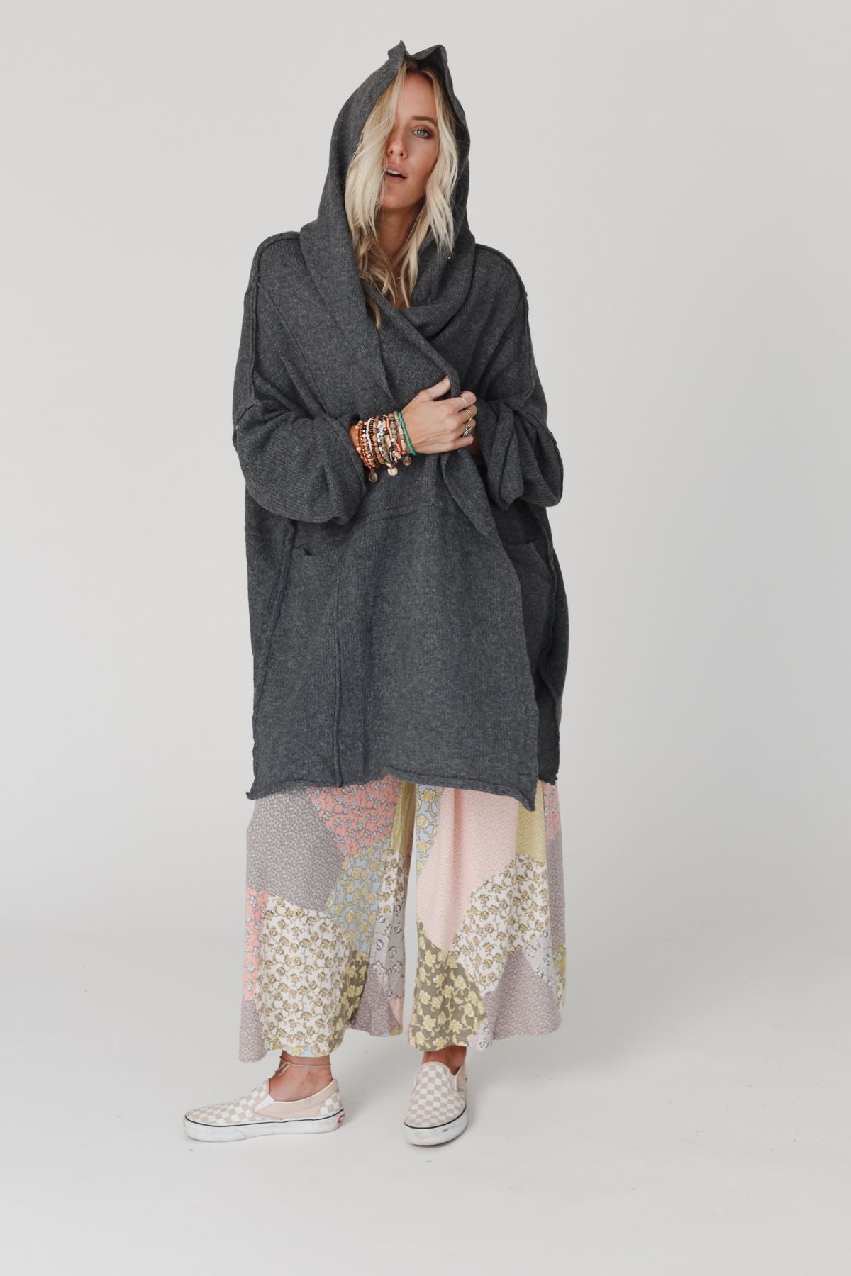 Charlie Oversized Cardigan - Charcoal
