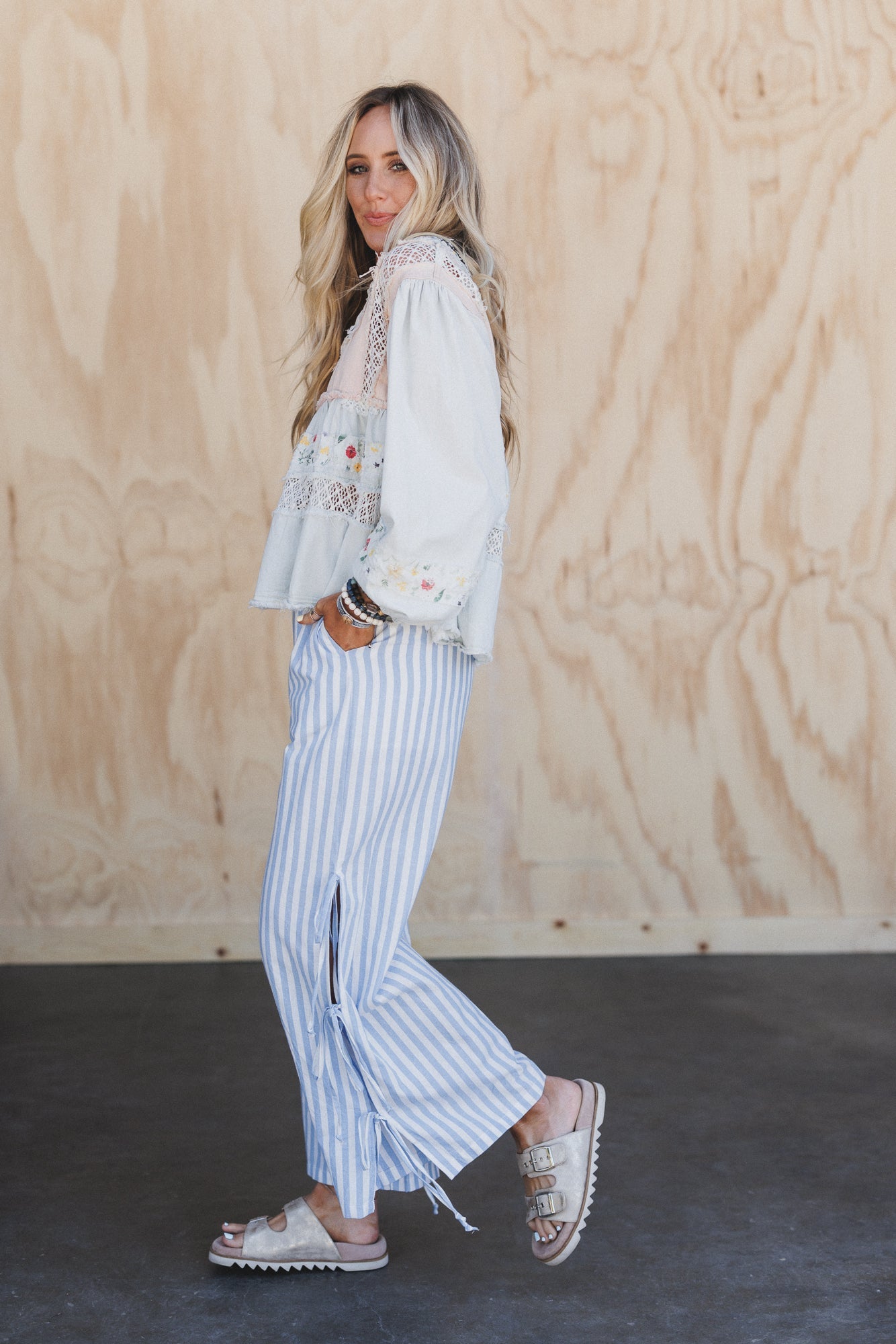 Lighthouse Striped Pants - Blue Multi