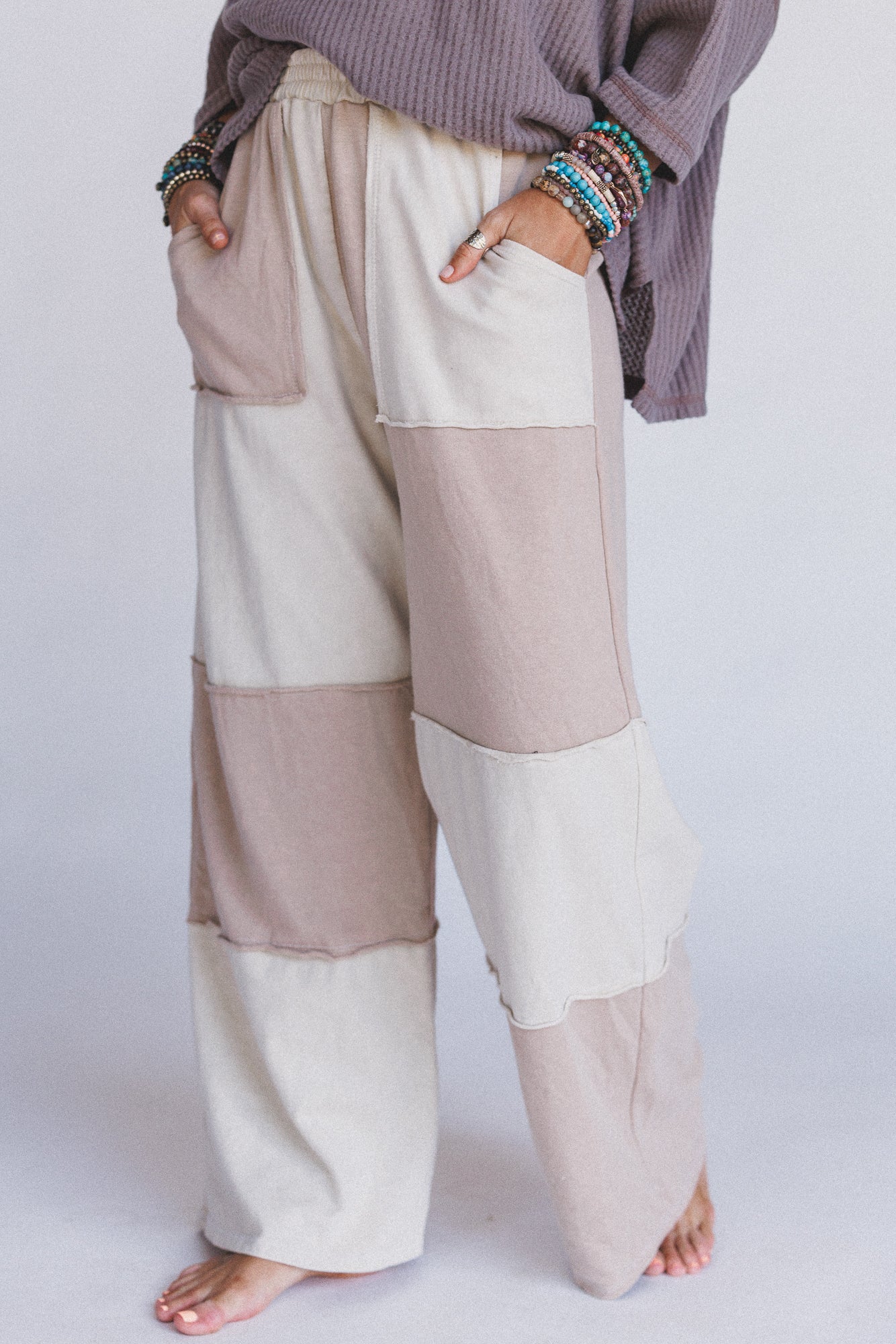 Go Your Way Wide Leg Pants - Natural