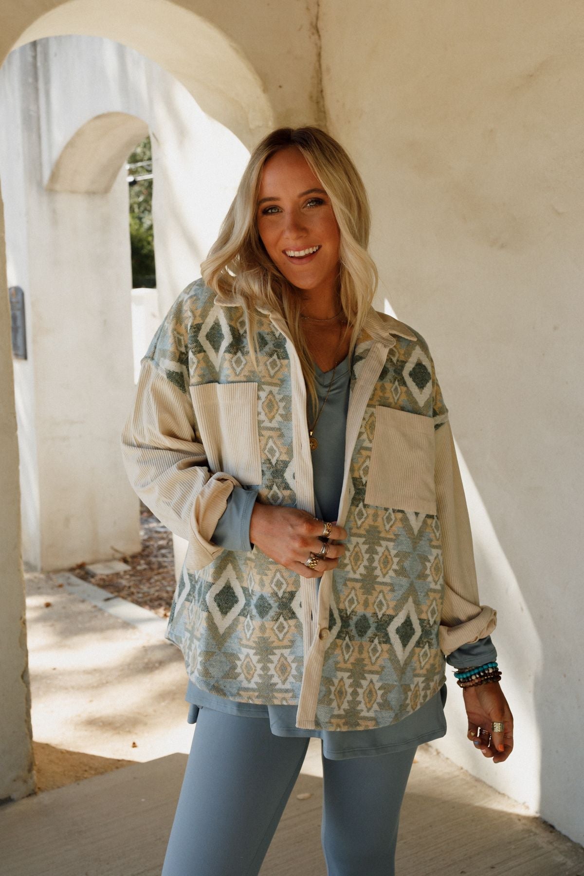 Tribal Blitz Jacket - Beige
