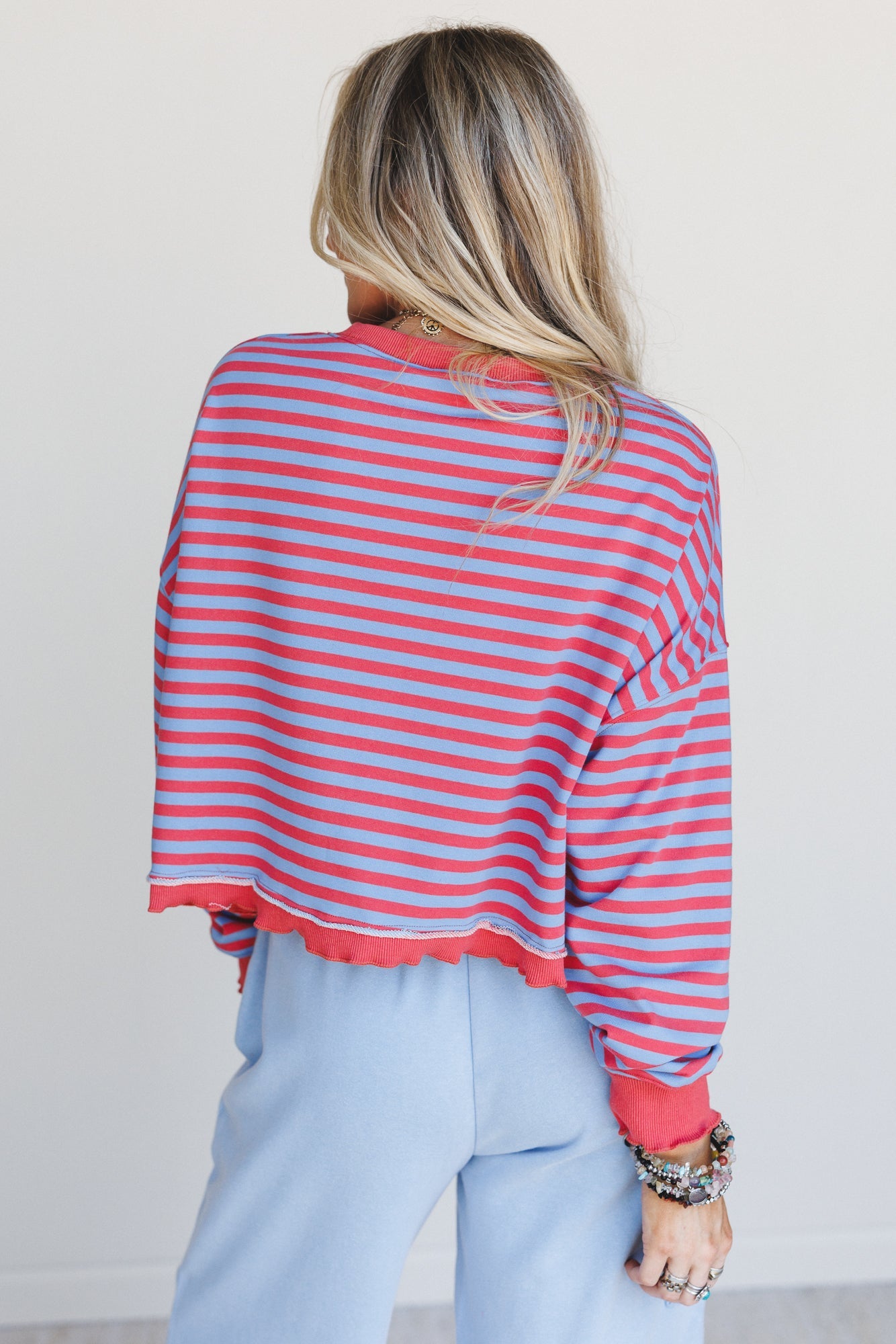 Freestyle Striped Top - Blue Multi