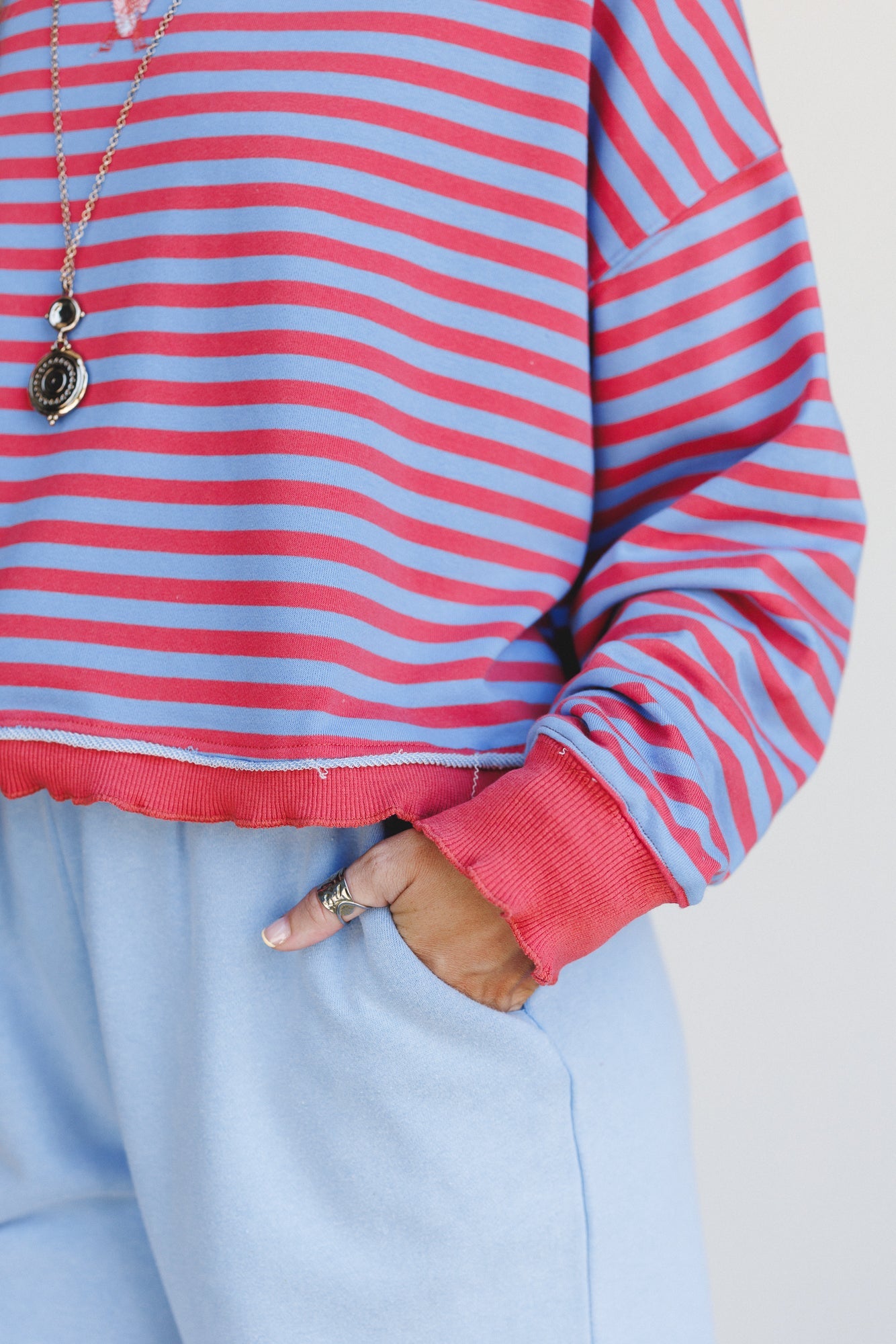 Freestyle Striped Top - Blue Multi