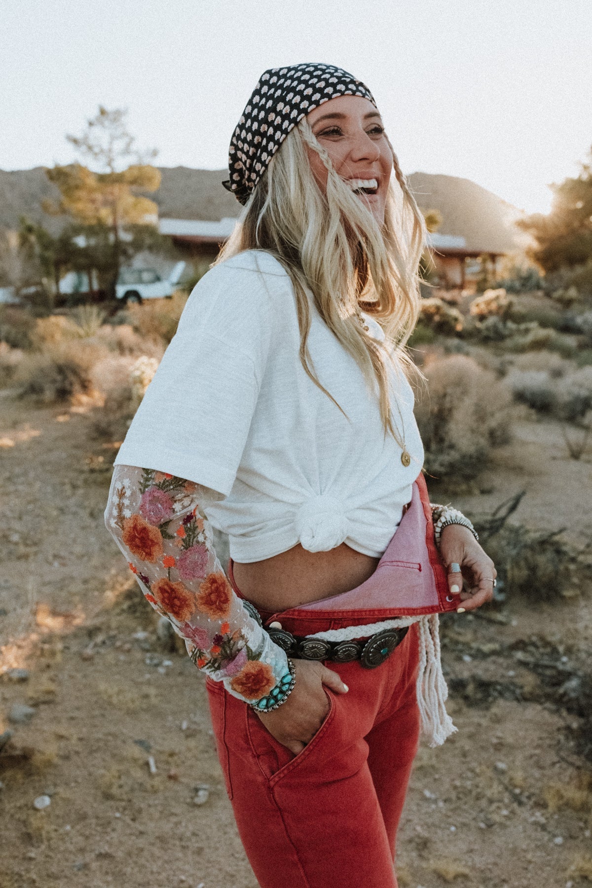 Austin Turquoise Concho Belt - Black