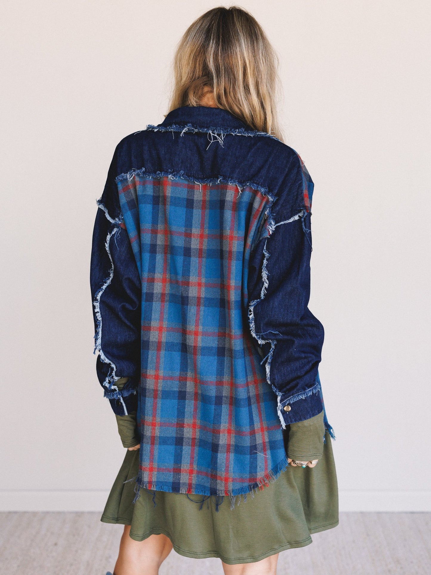 Sundown Flannel Top - Denim