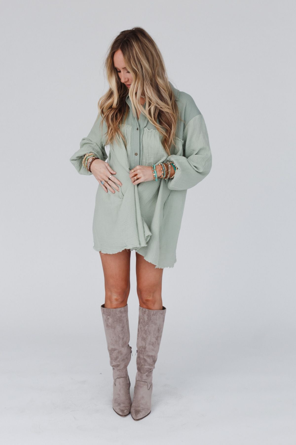 Sunday Kind Of Love Dress - Sage