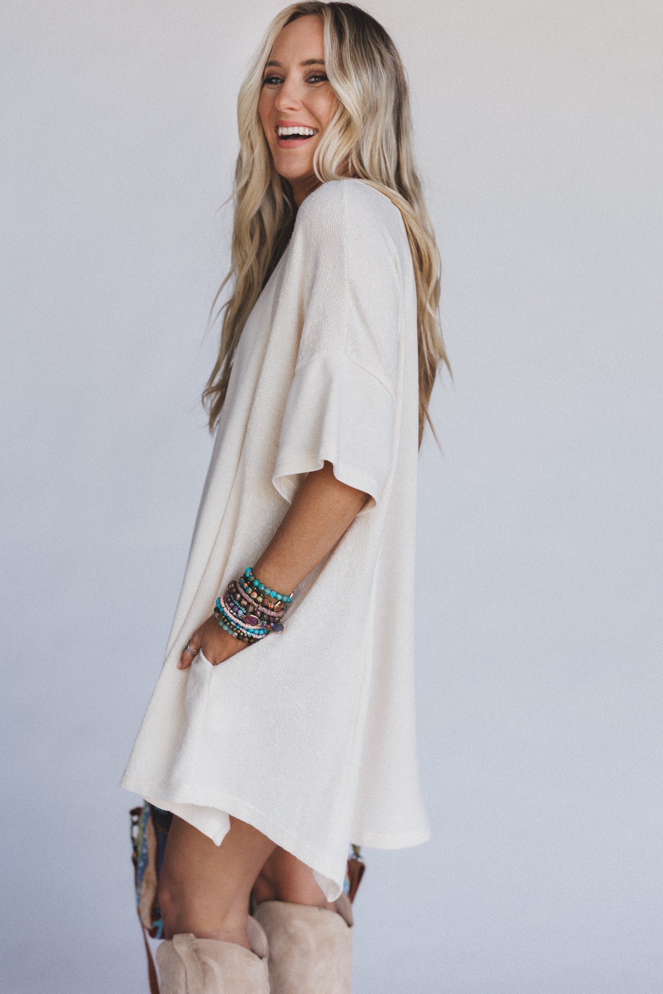 The Nest Meadowlight Tunic Dress - Cream