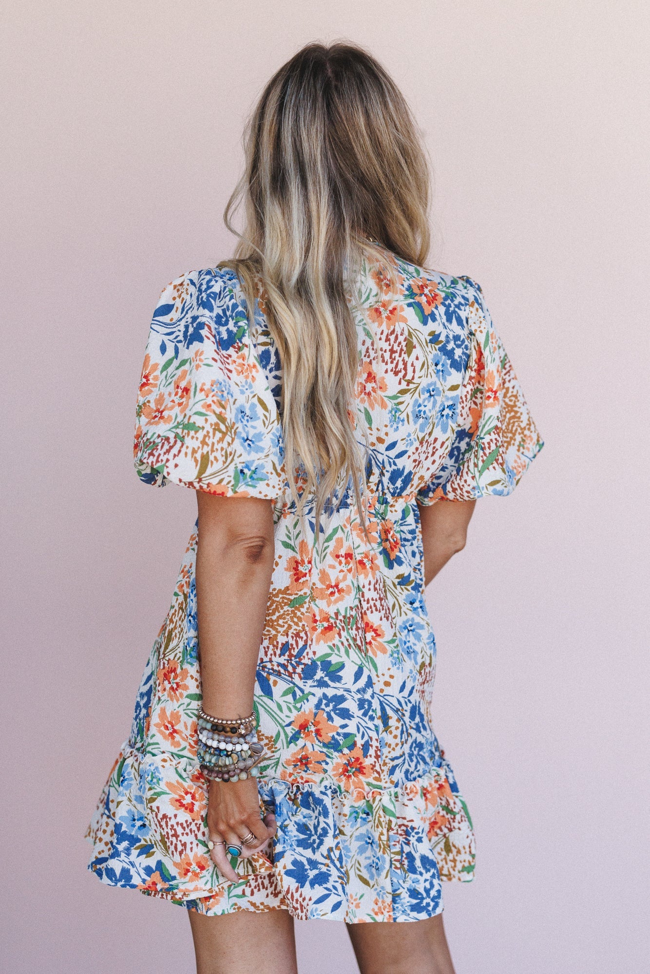 The Nest Flora Belle Dress - Brown Floral