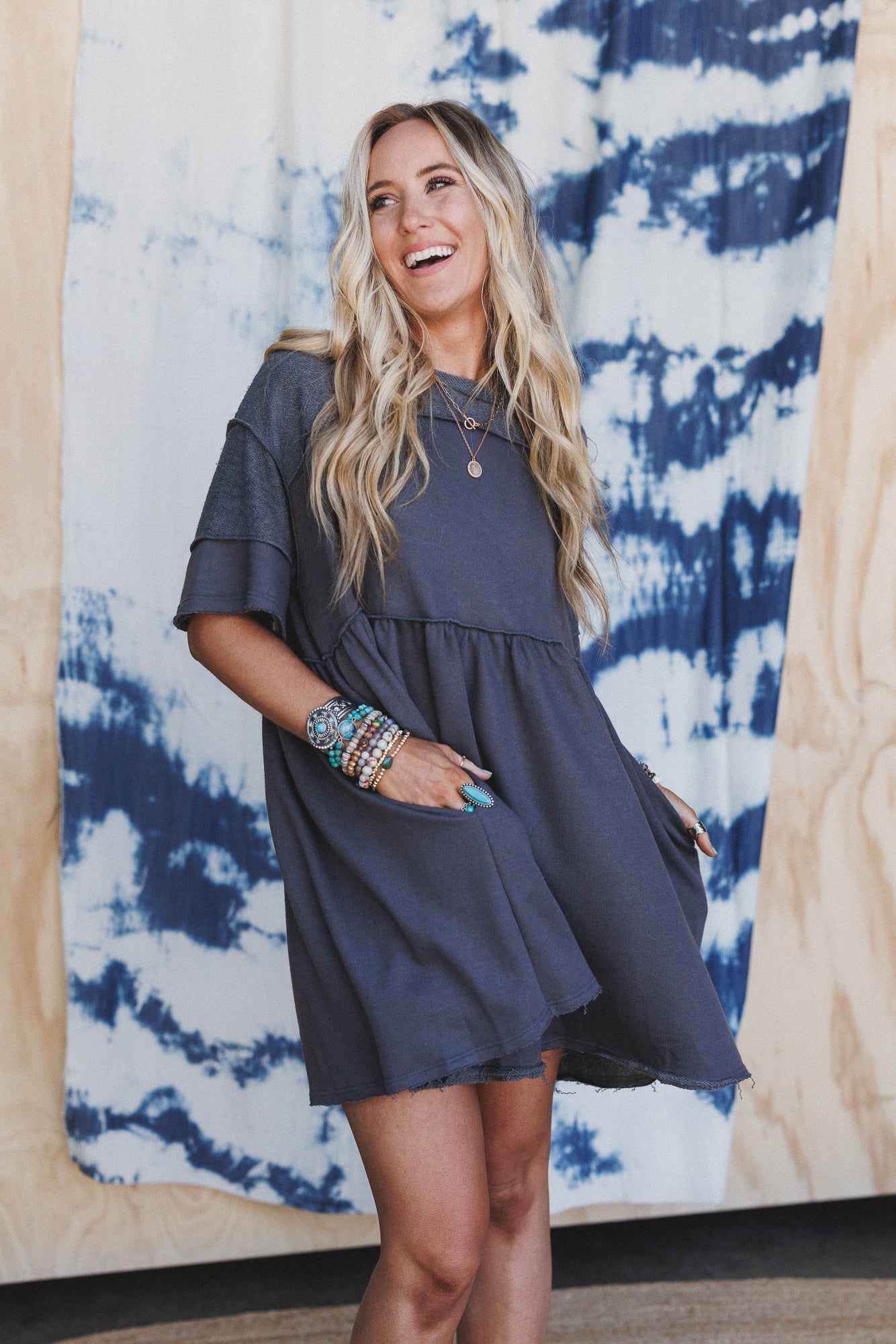 The Nest Moonlit Orchard Tunic - Charcoal