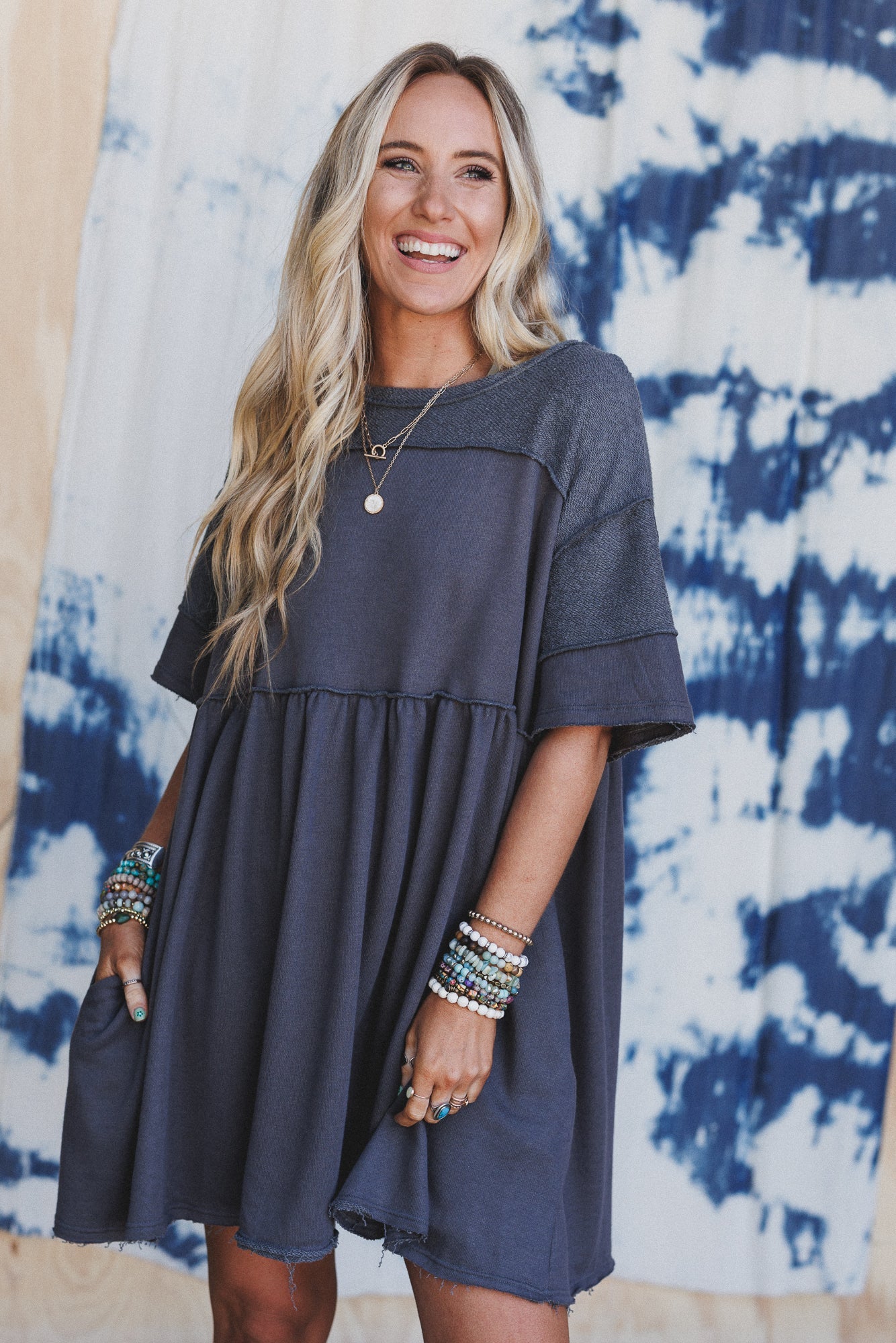 The Nest Moonlit Orchard Tunic - Charcoal