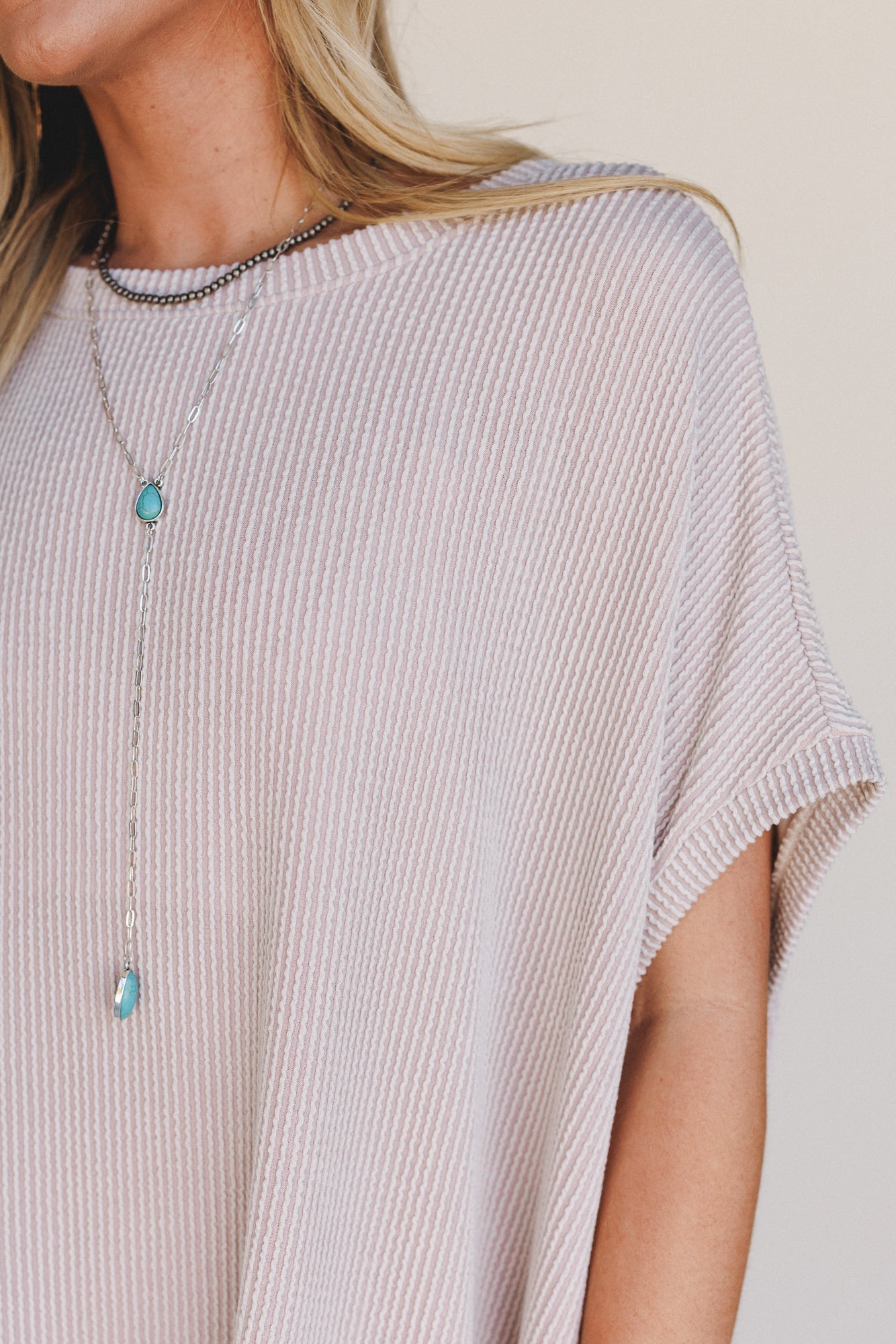 The Nest Moon Glow Texture Dress - Oat