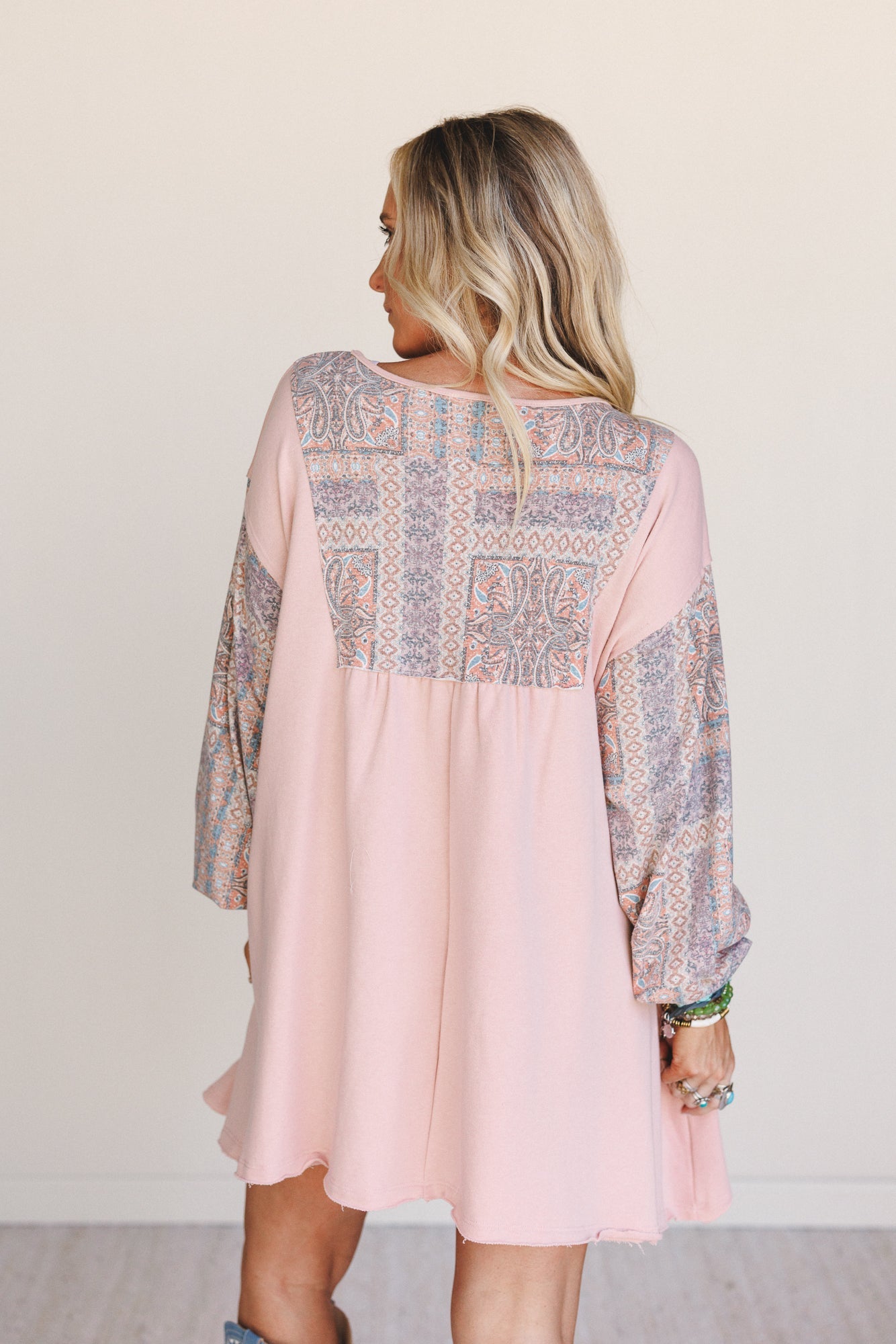 The Nest Sky Light Dress - Rose Multi