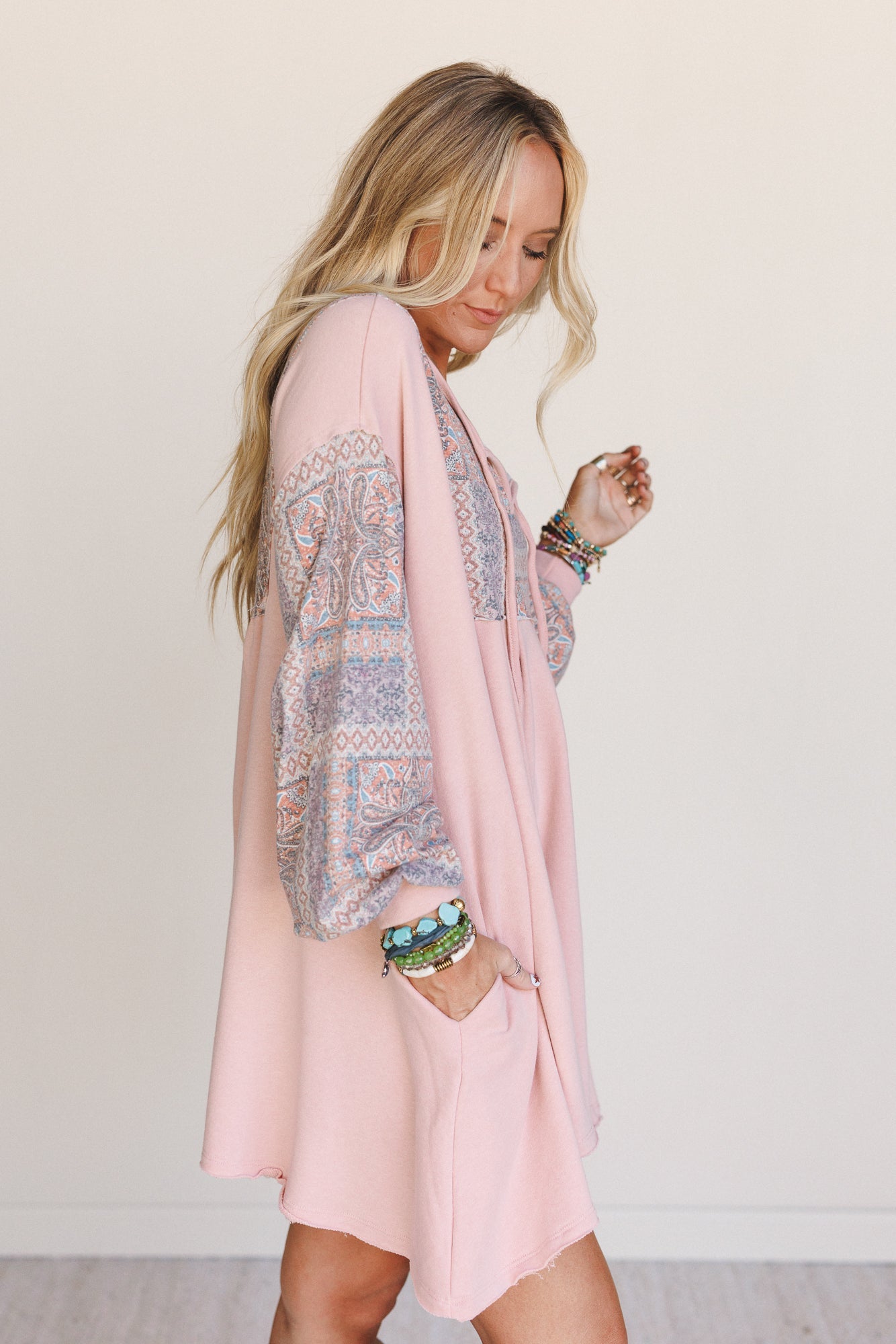 The Nest Sky Light Dress - Rose Multi