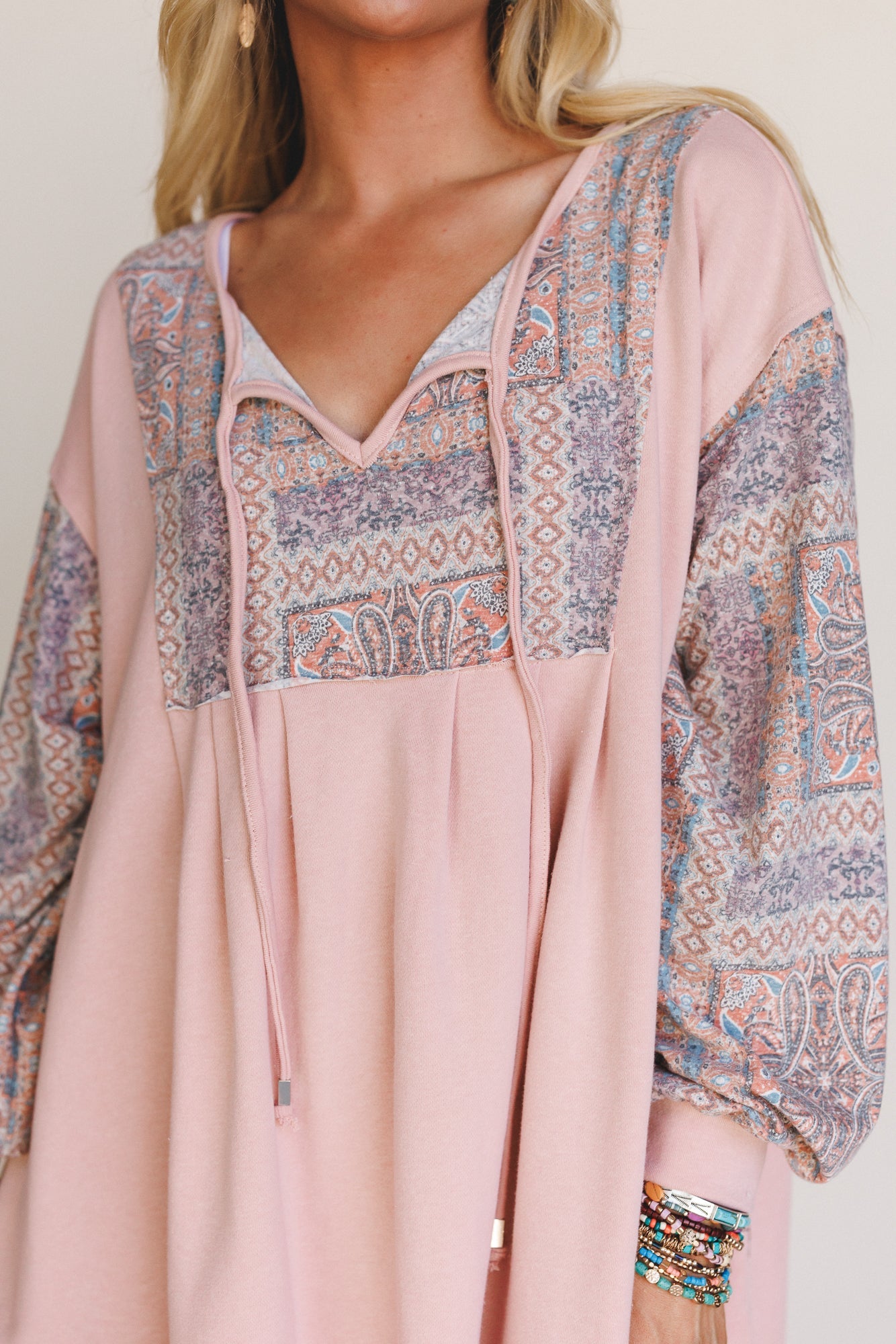 The Nest Sky Light Dress - Rose Multi
